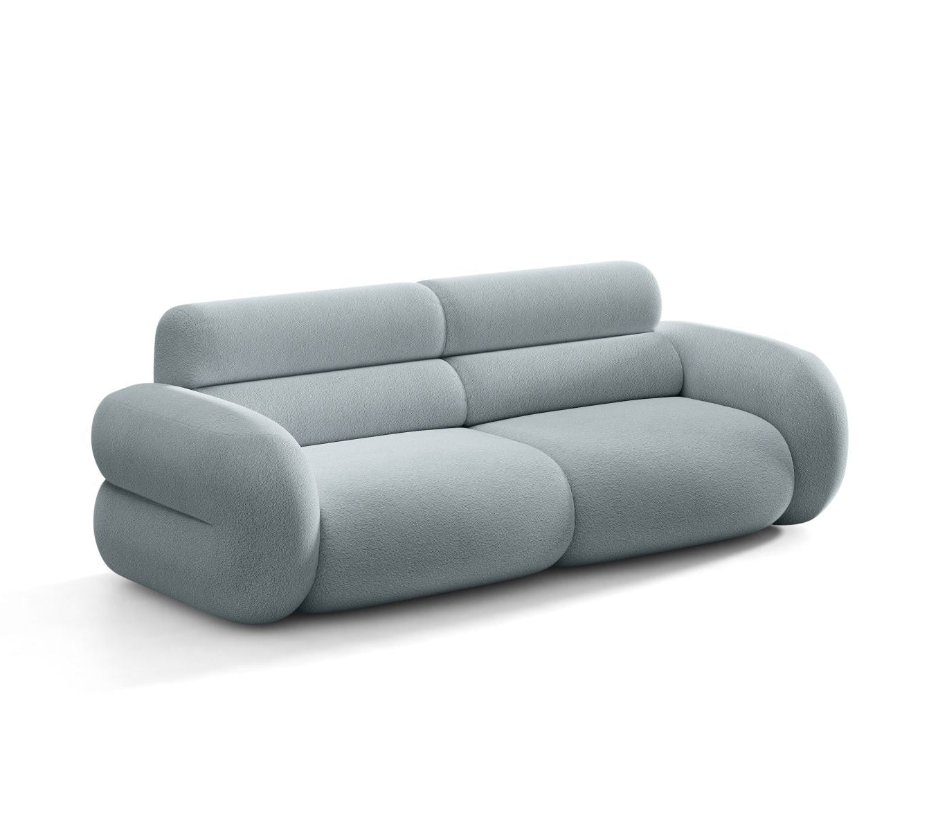 Sofa 3-sedadlová NEO modrý boucle
