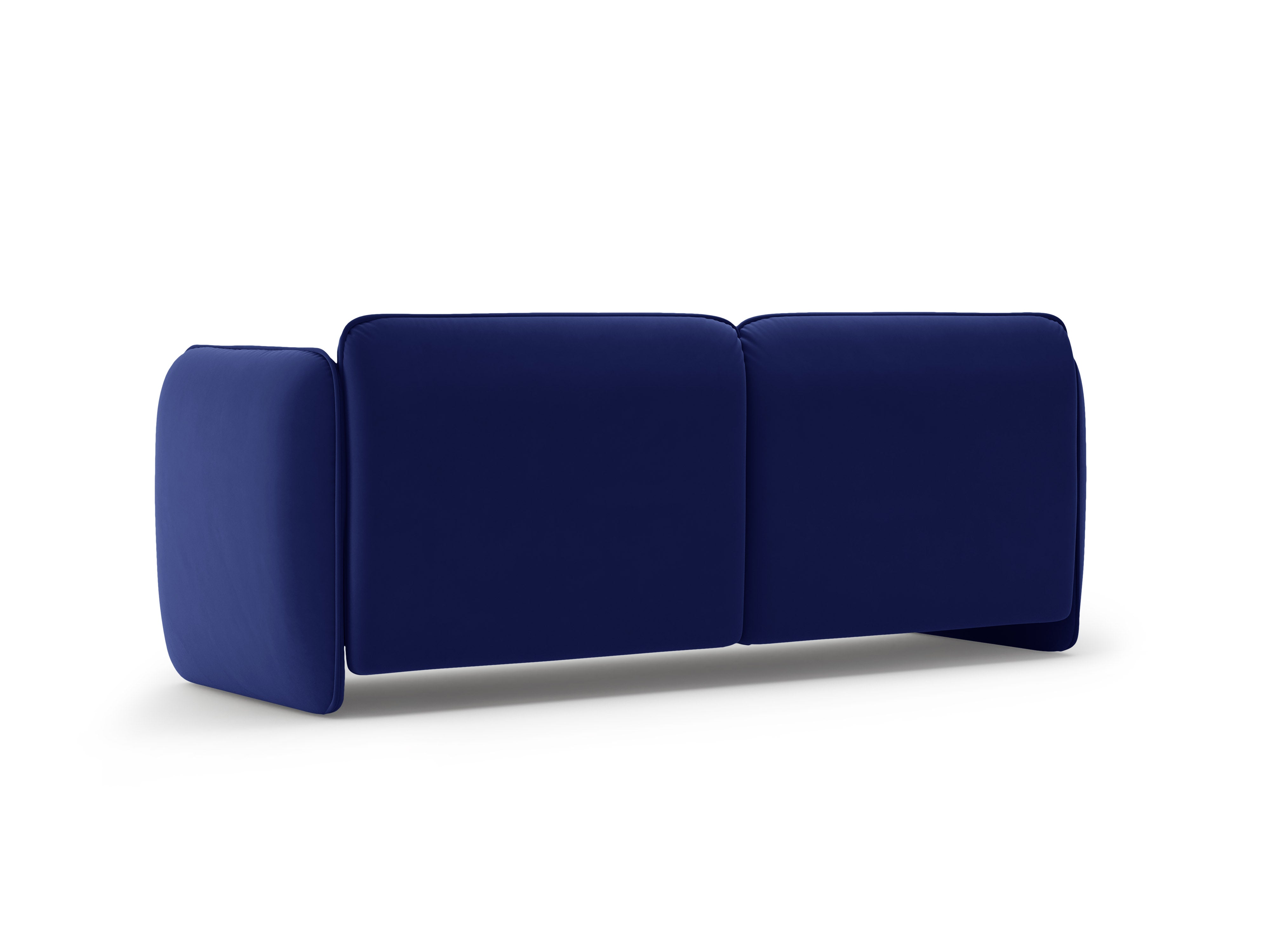 Sofa pre 3 osoby, zamatová GEORGIA v kobaltovej farbe