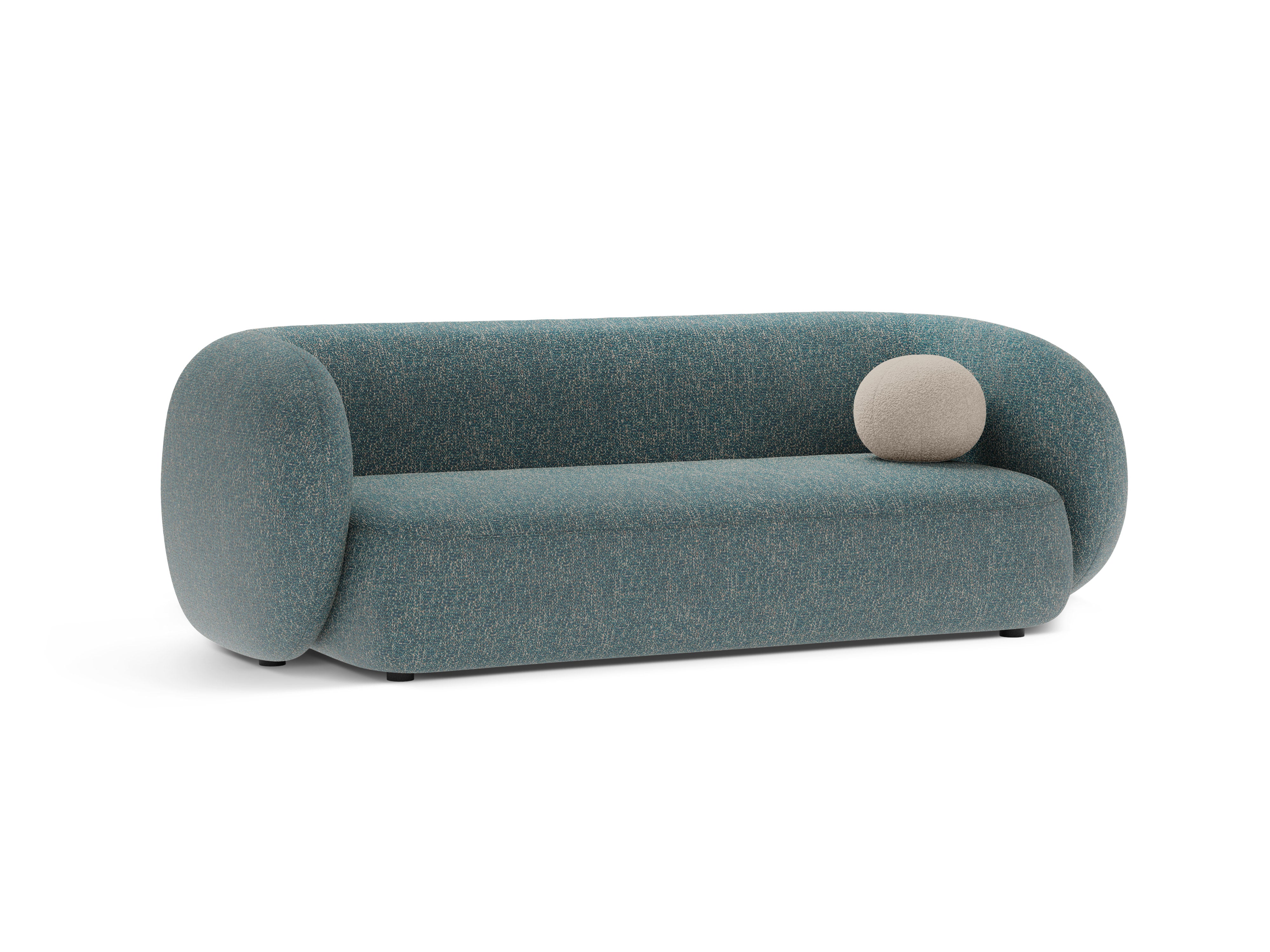 3-seater Sofa KATE blue mélange