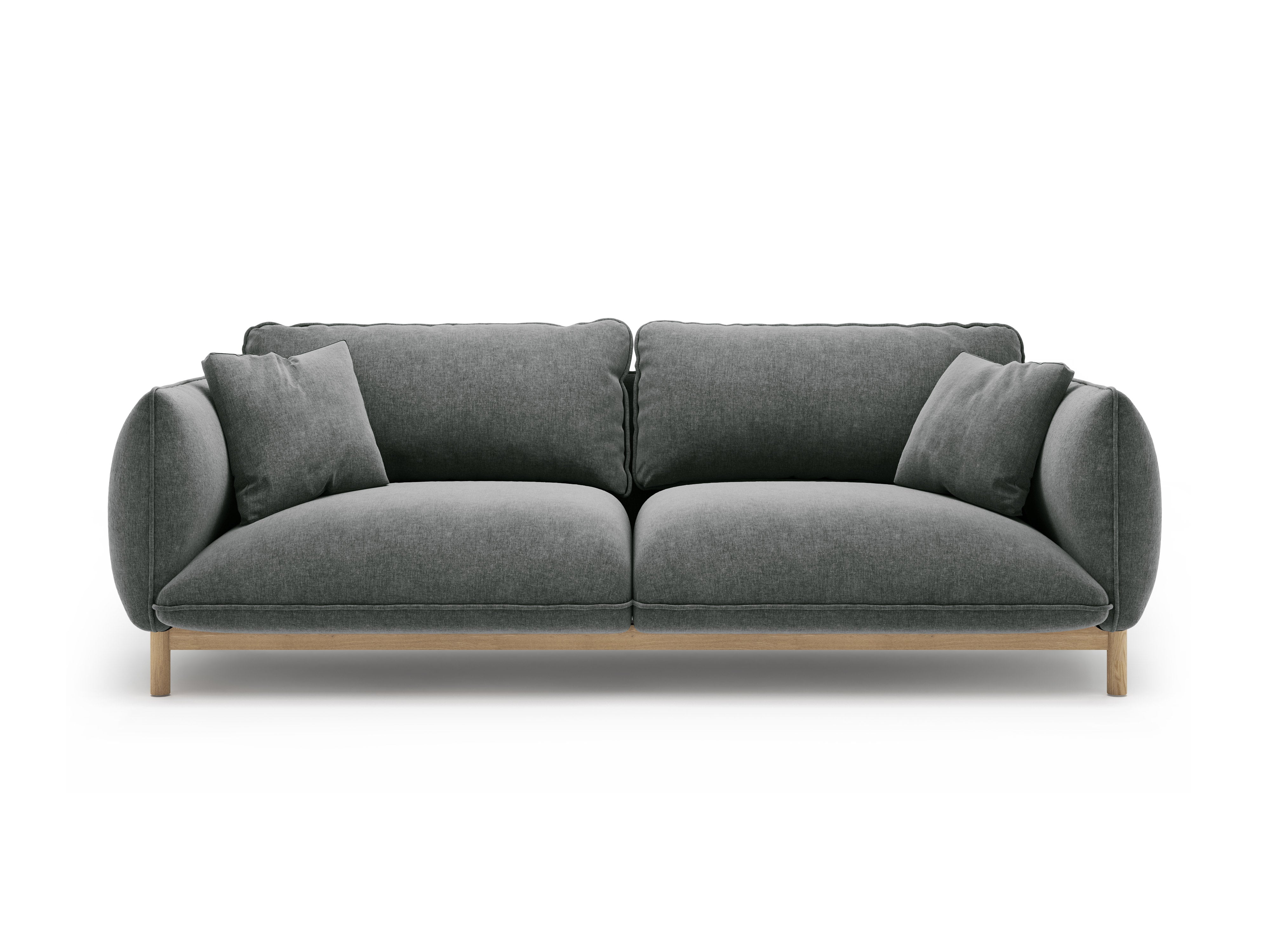 3-seater Sofa ADA dark gray chenille