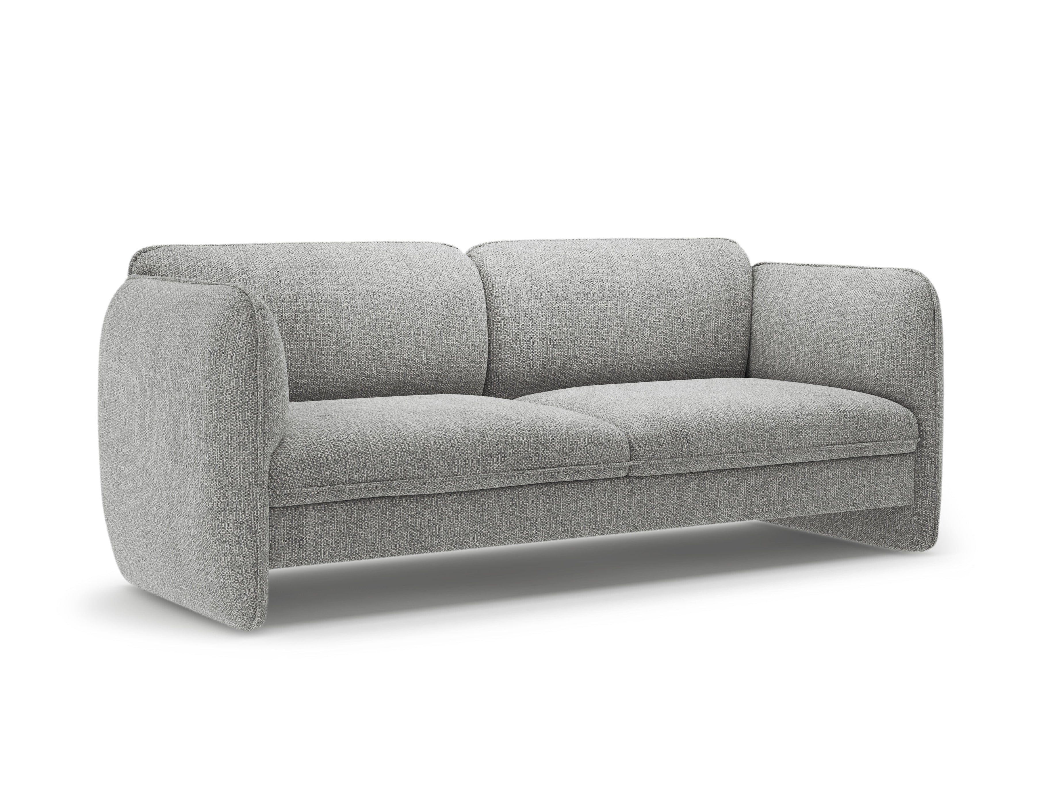 Sofa pre 3 osoby GEORGIA šedý s zamatom