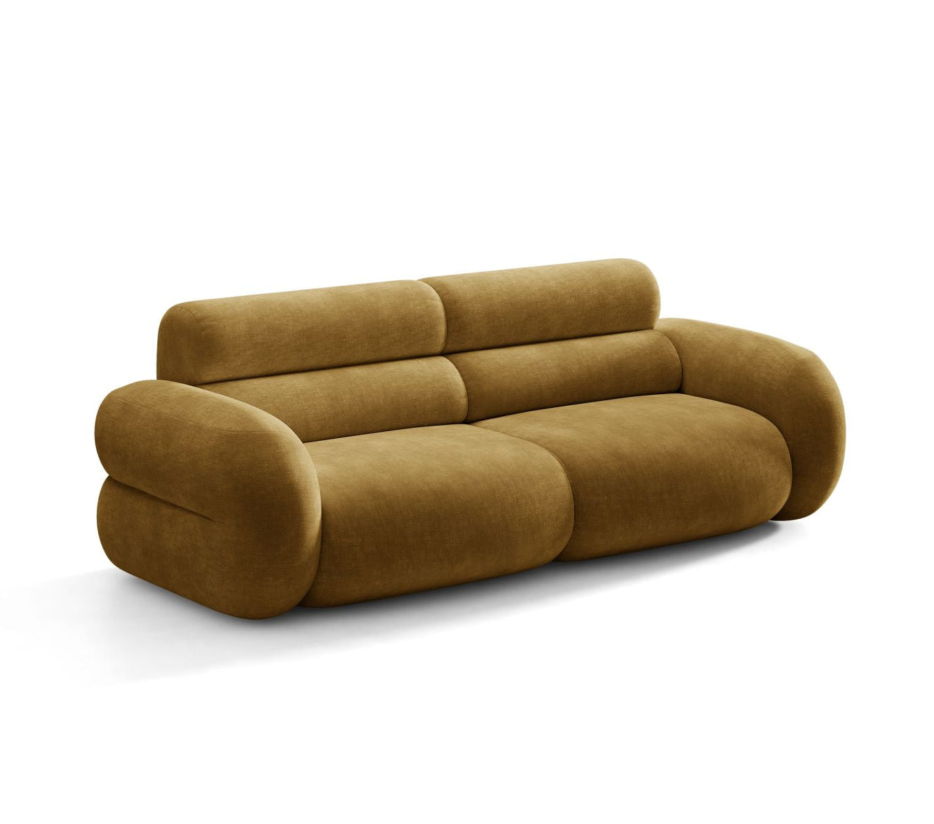 Sofa pre 3 osoby NEO v horčicovom šenile