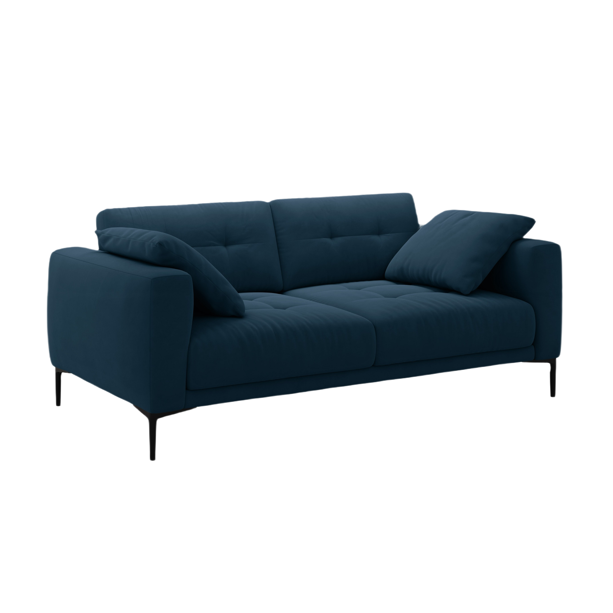 Sofa z jemného velúru 3-miestna BEMY kráľovsky modrá