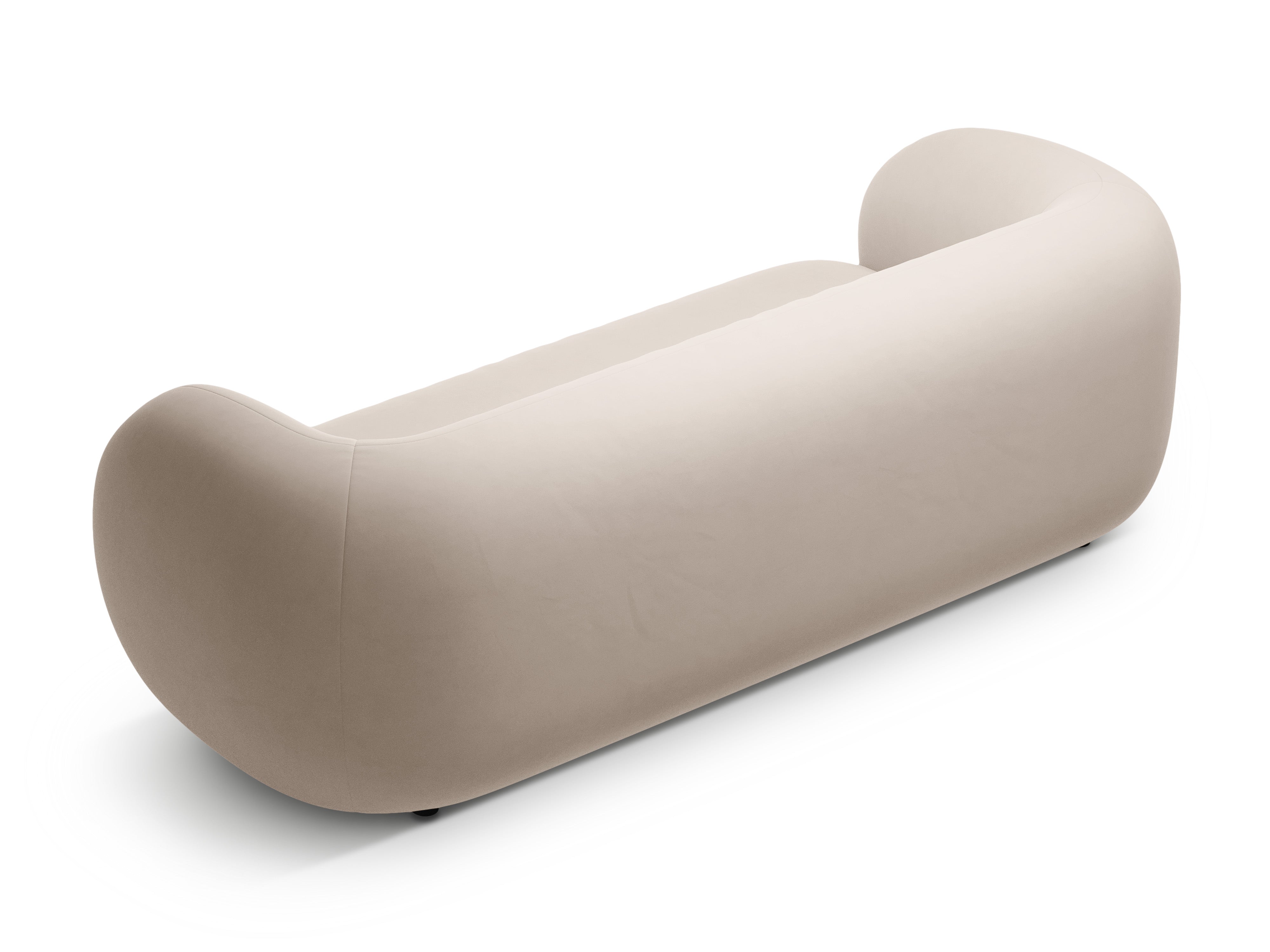 Sofa z jemného velúru 3-miestna KATE béžová