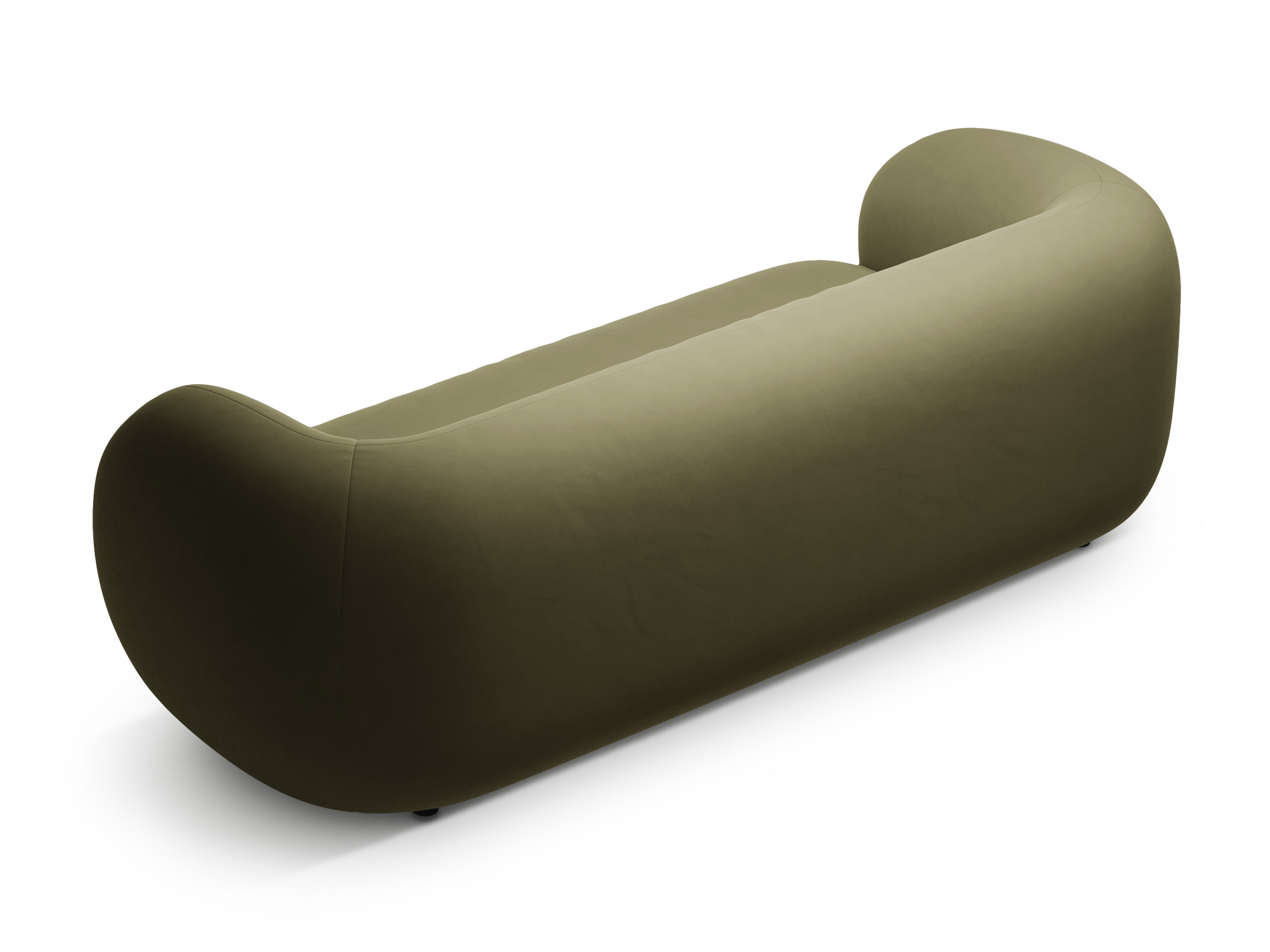 Sofa z jemného velúru 3-miestna KATE zelená