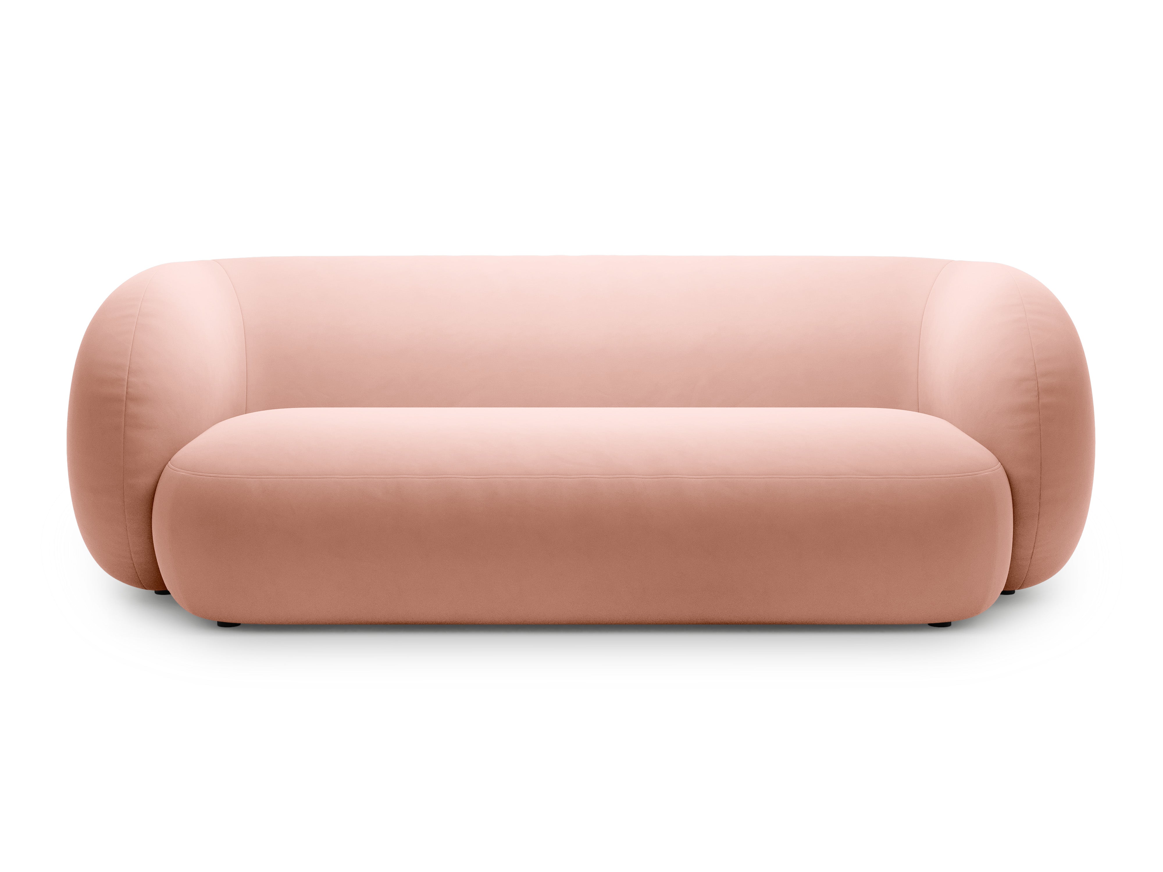 Sofa z jemného velúru 3-miestna KATE ružová