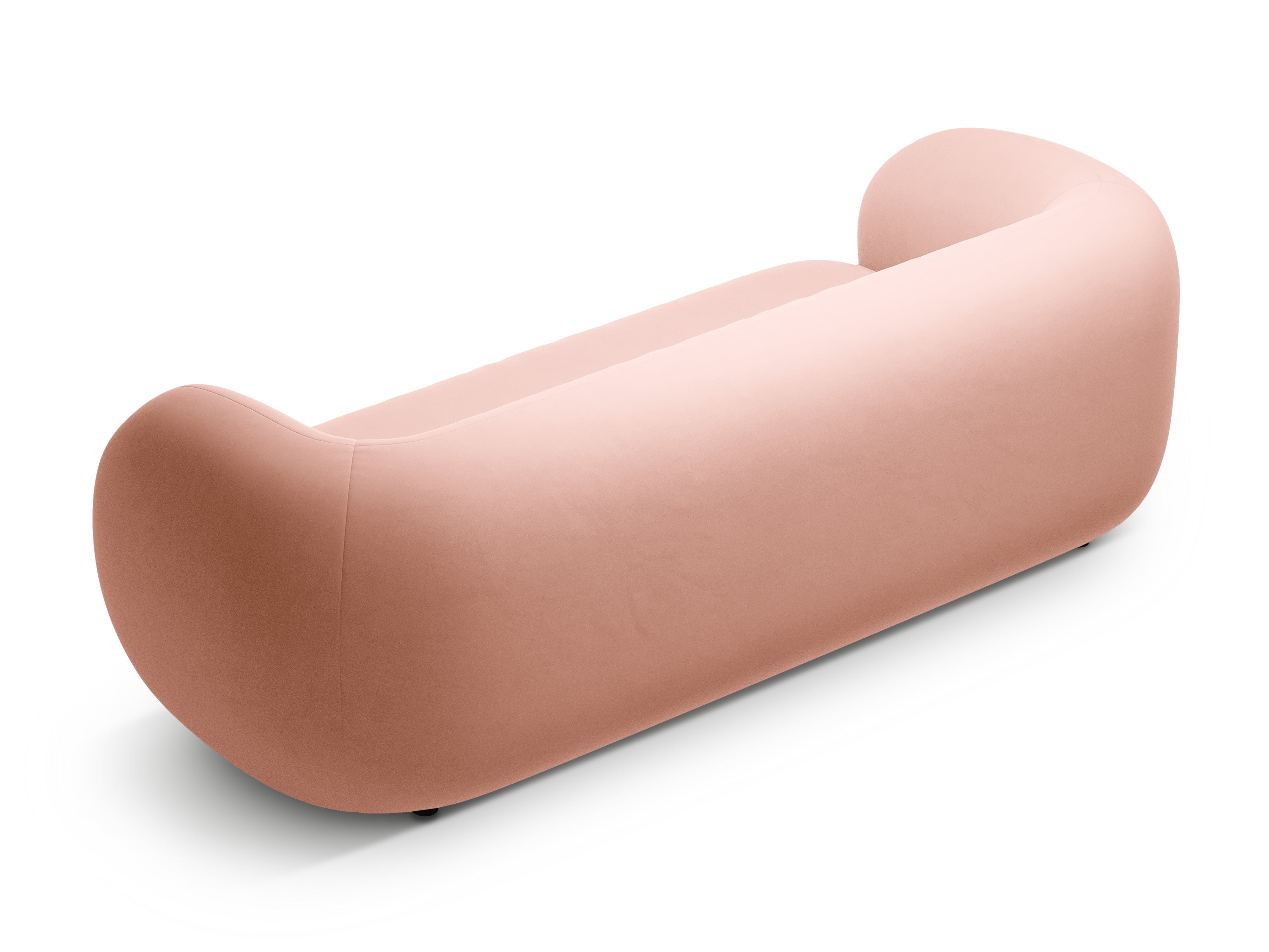 Sofa z jemného velúru 3-miestna KATE ružová