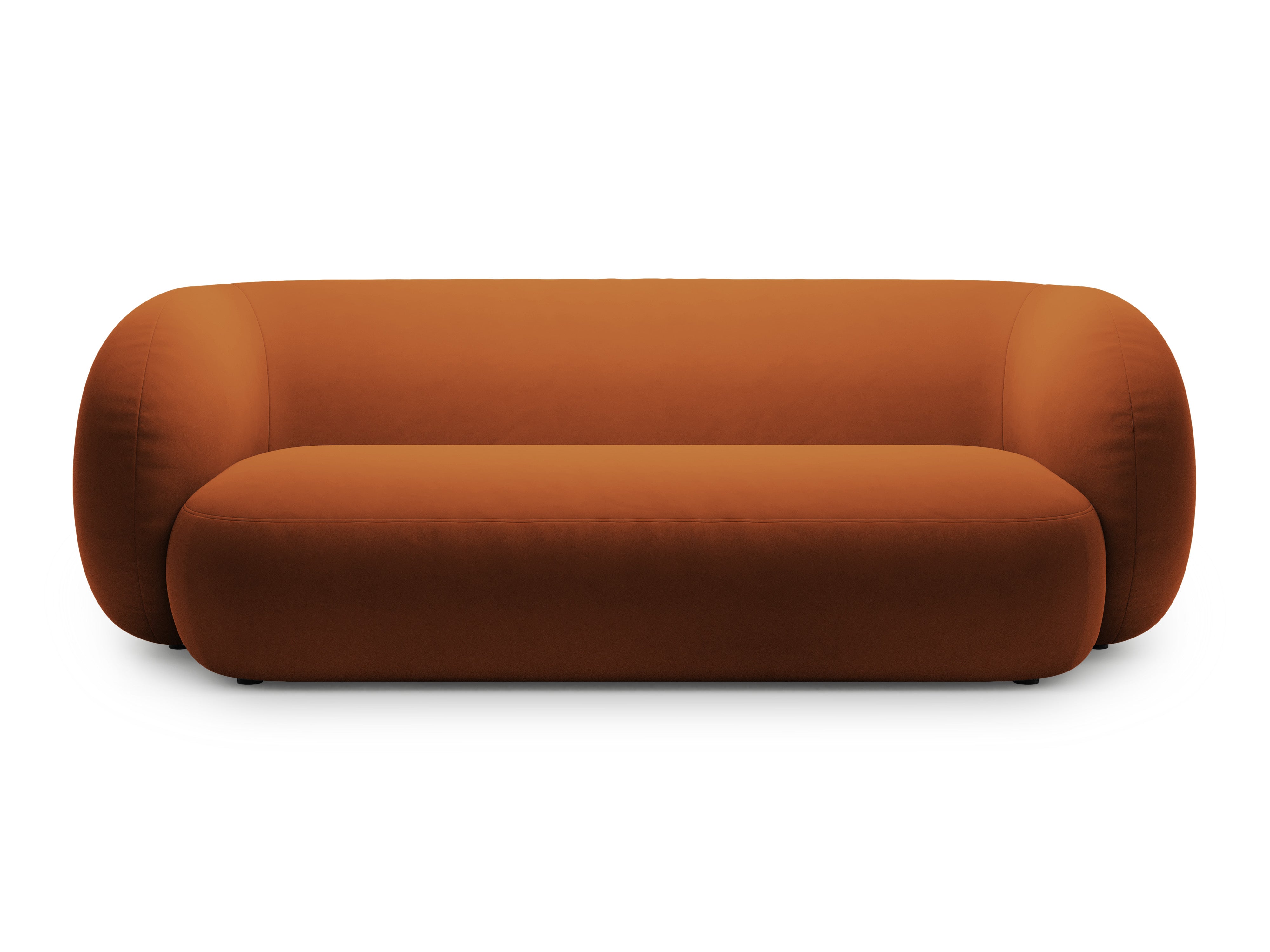 Sofa z jemného velúru 3-miestna KATE terrakota