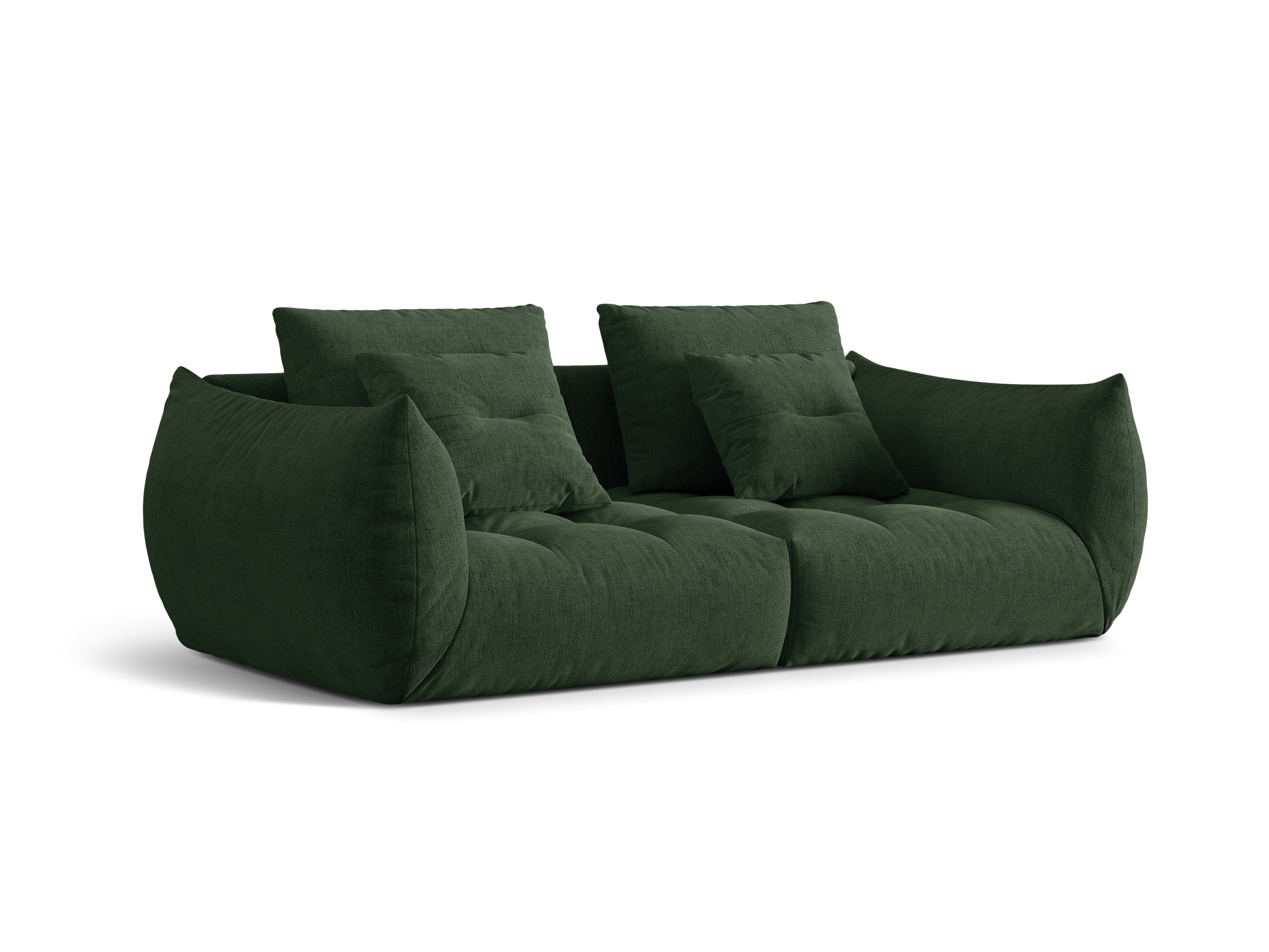 Dark green 3-person sofa sofa