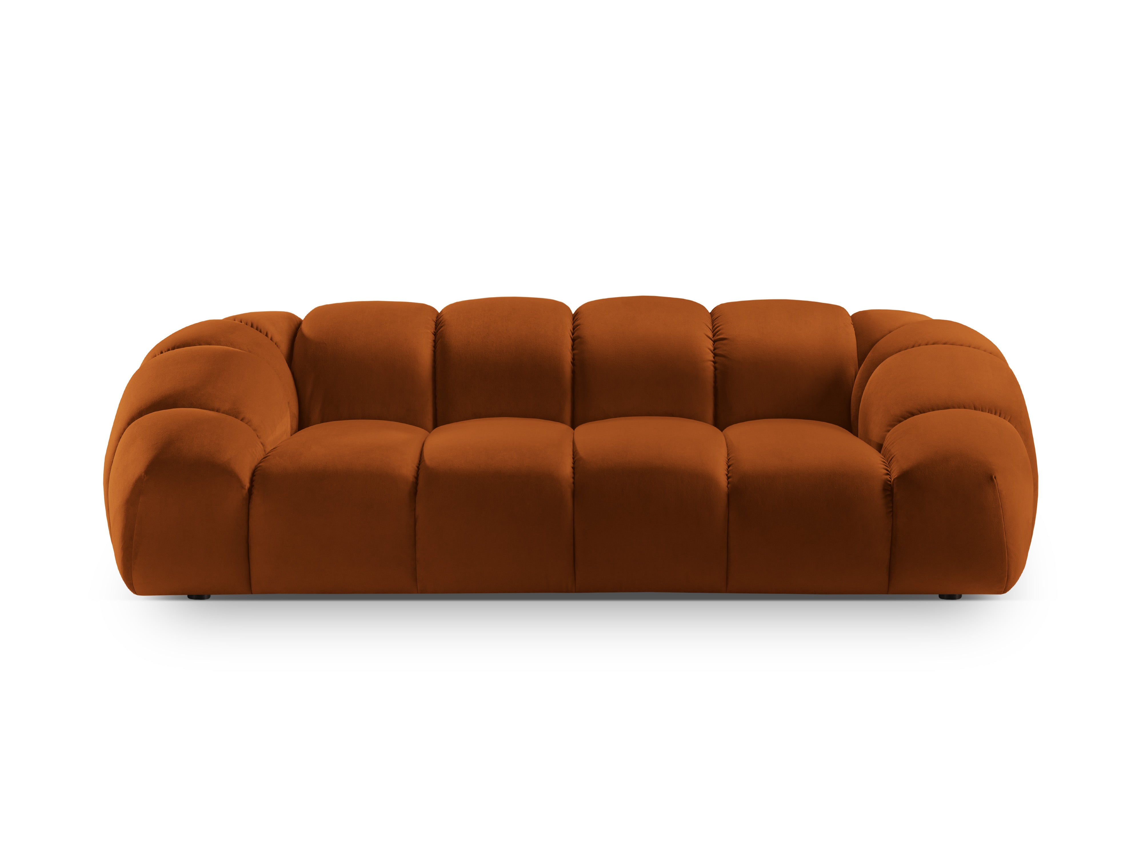 2.5-seater velvet sofa DIANA terracotta