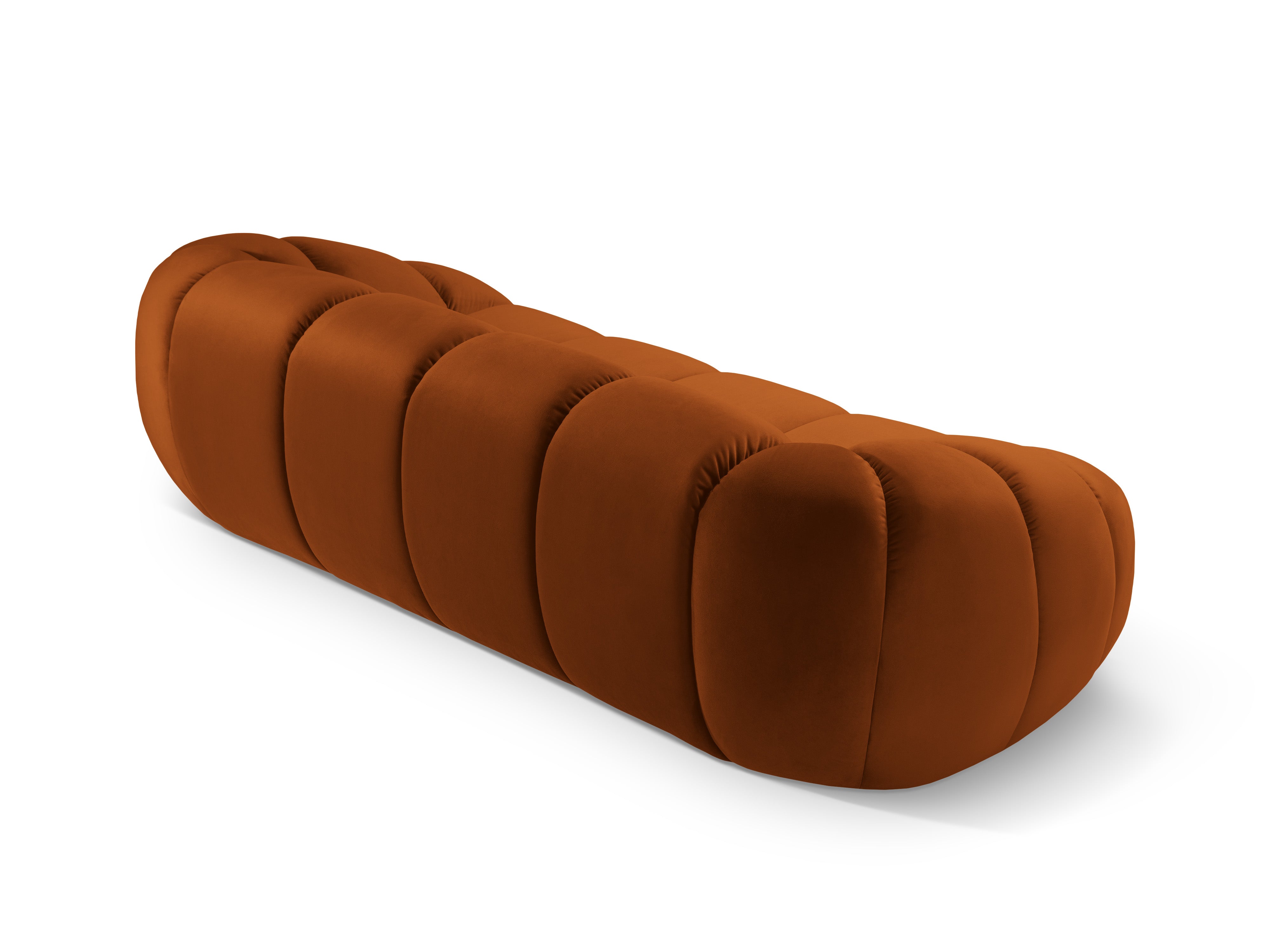 2.5-seater velvet sofa DIANA terracotta