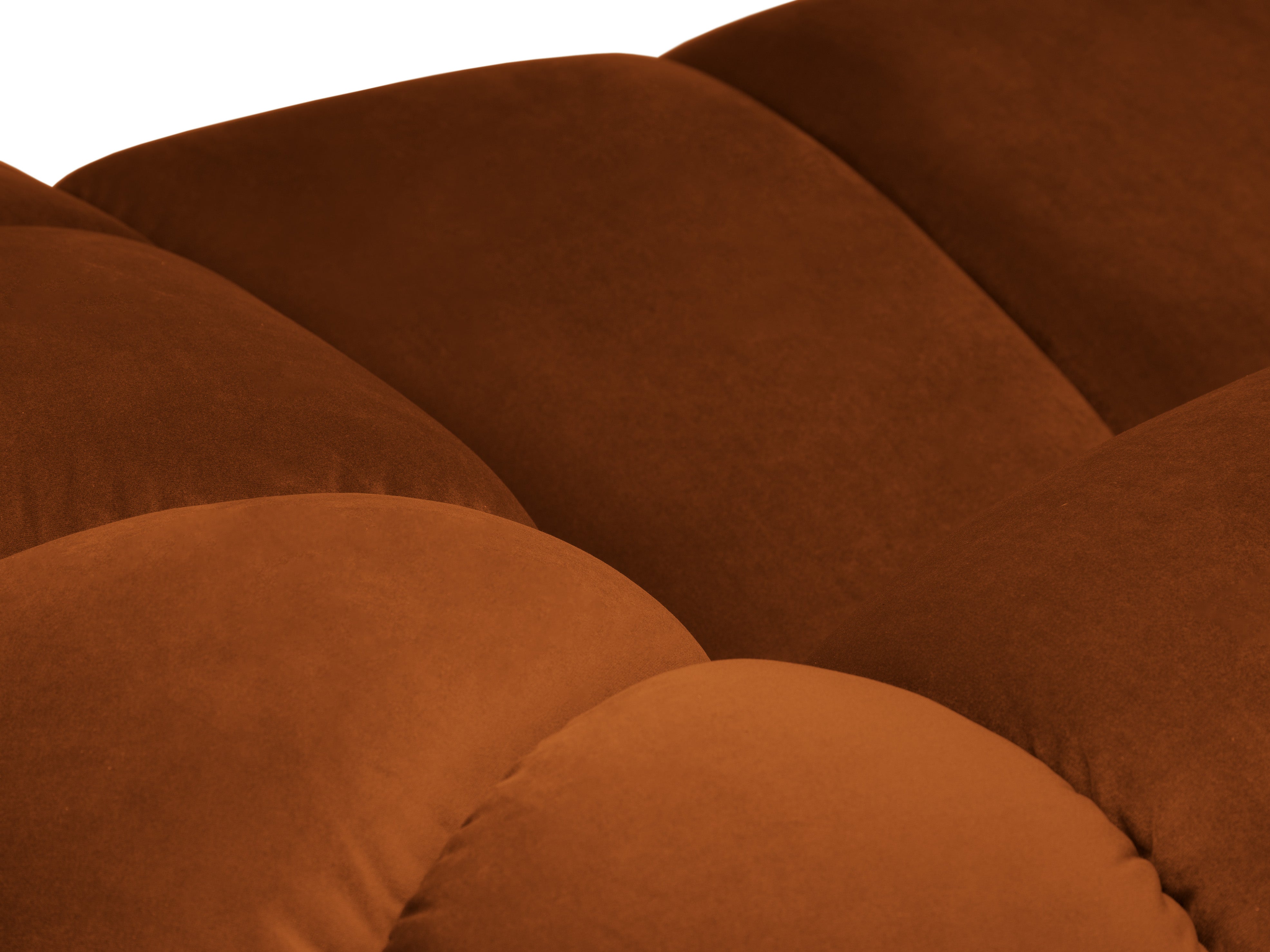2.5-seater velvet sofa DIANA terracotta