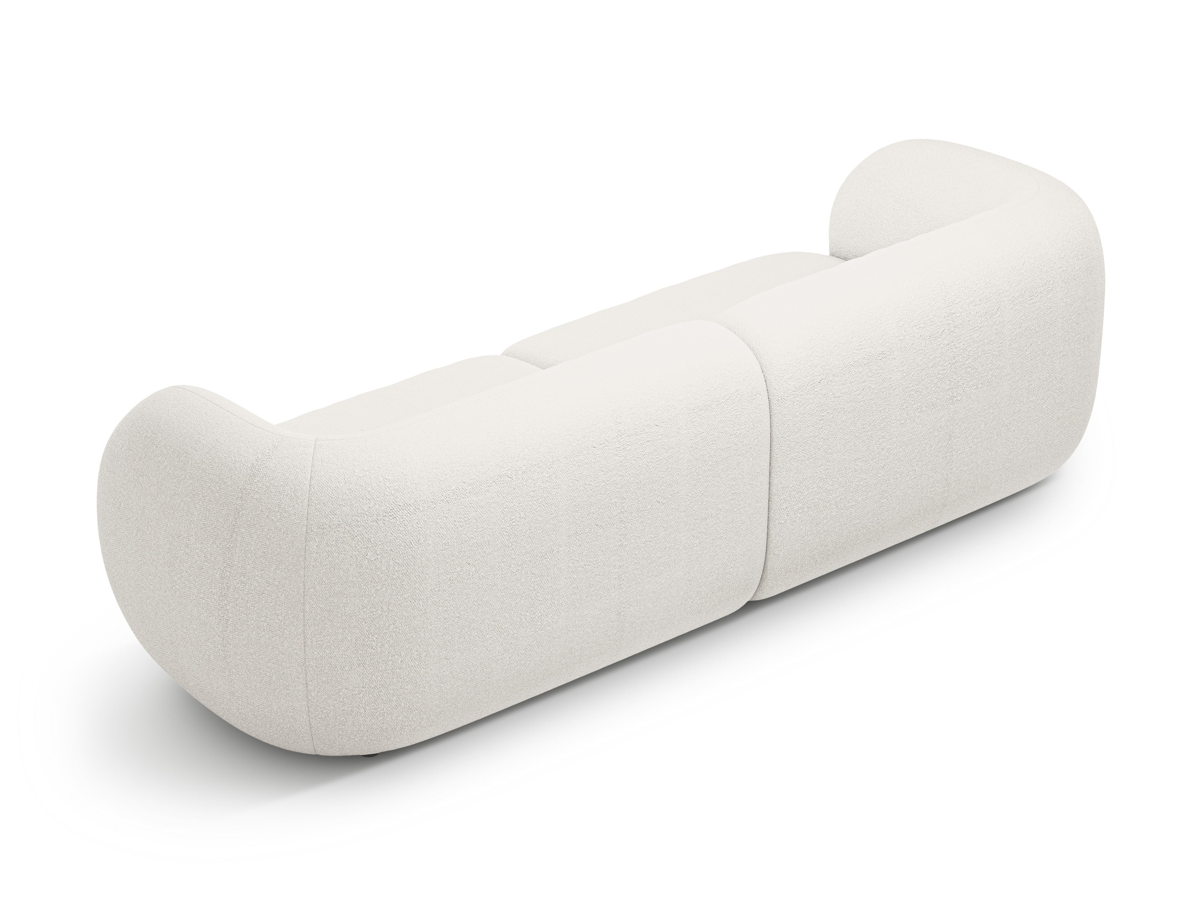 4-seater Sofa KATE white boucle