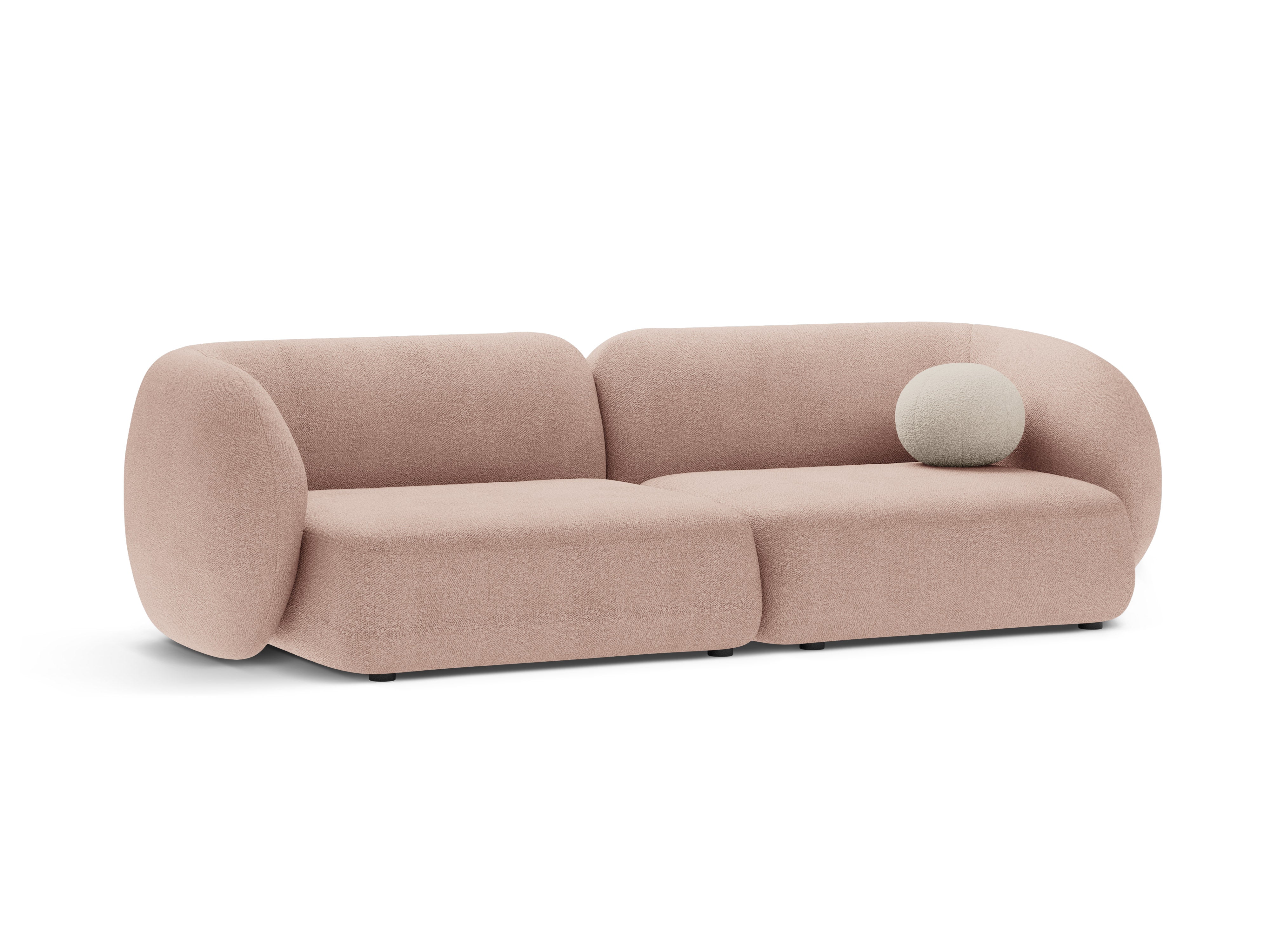 4-seater Sofa KATE pink boucle