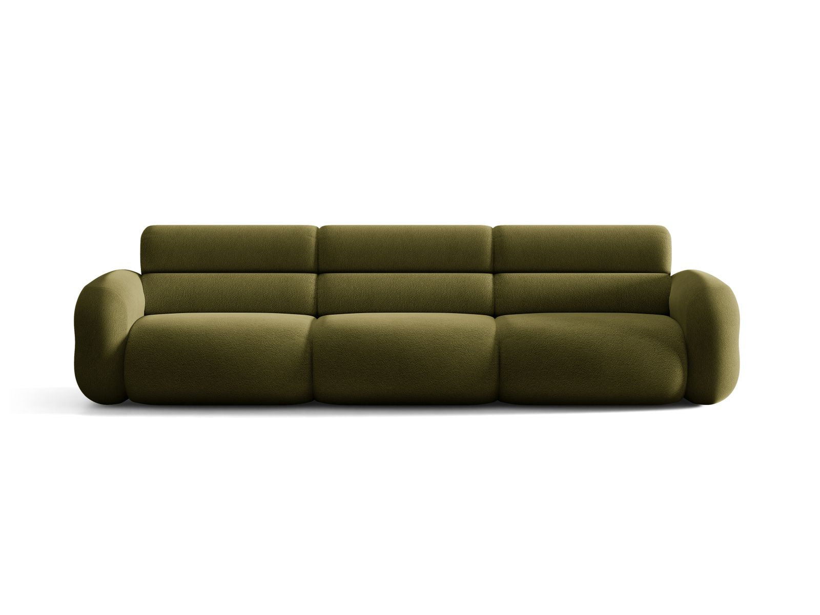 Sofa pre 4 osoby NEO v olivovom boucle.