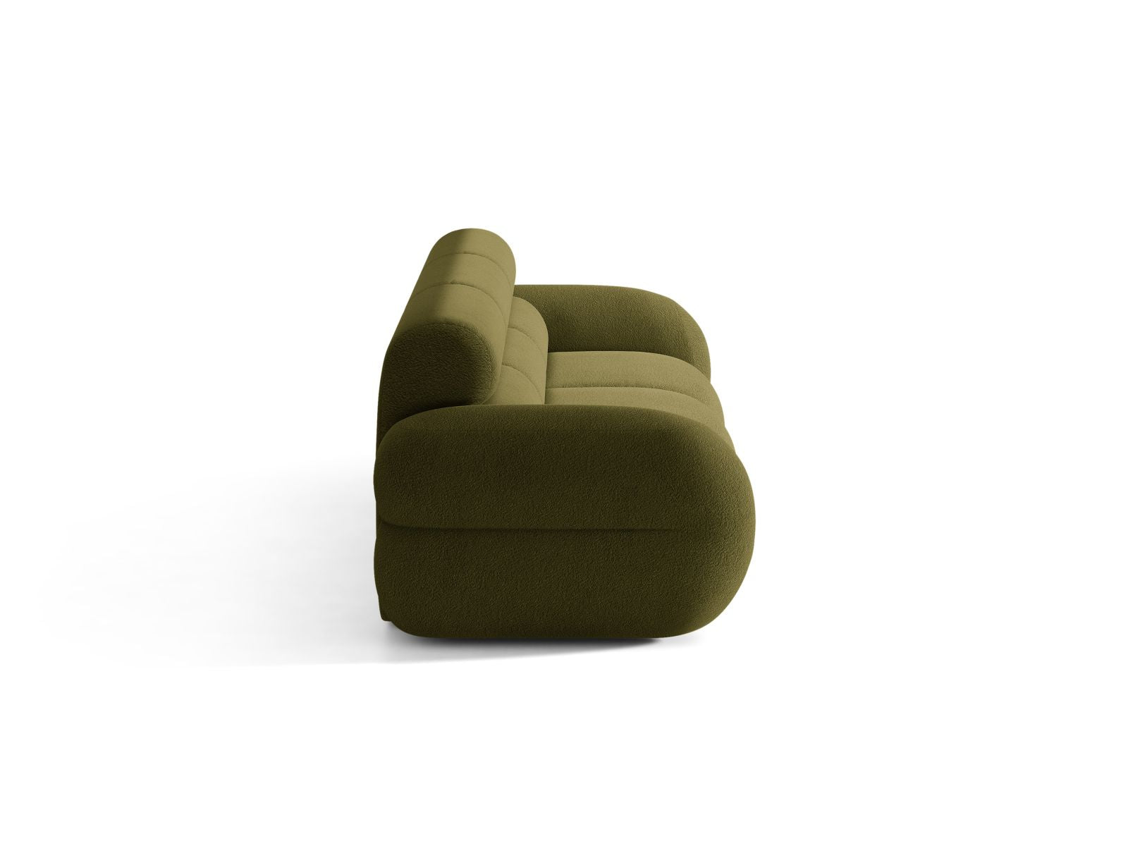 Sofa pre 4 osoby NEO v olivovom boucle.