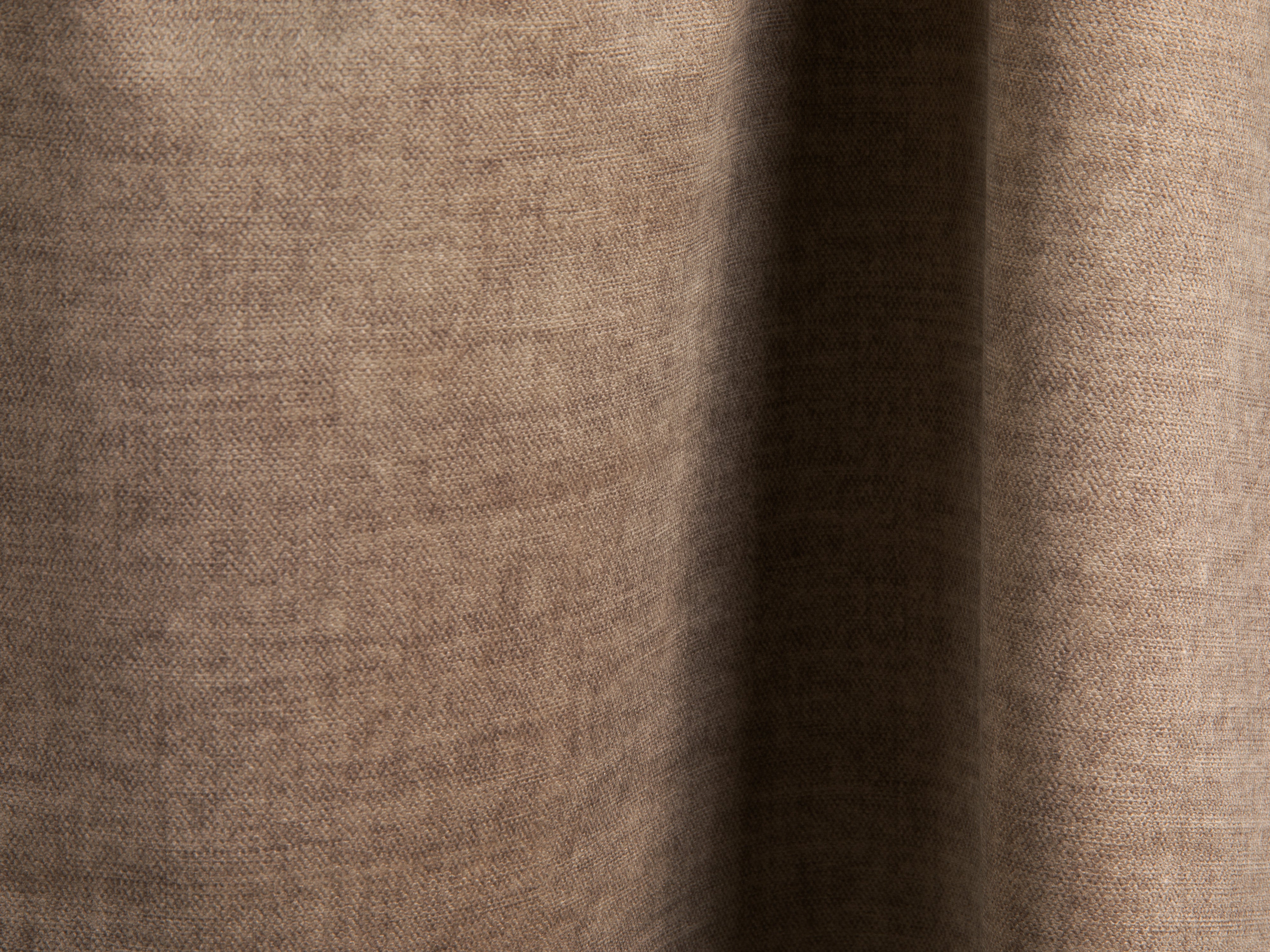 Velvet sofa 4-seater dark beige