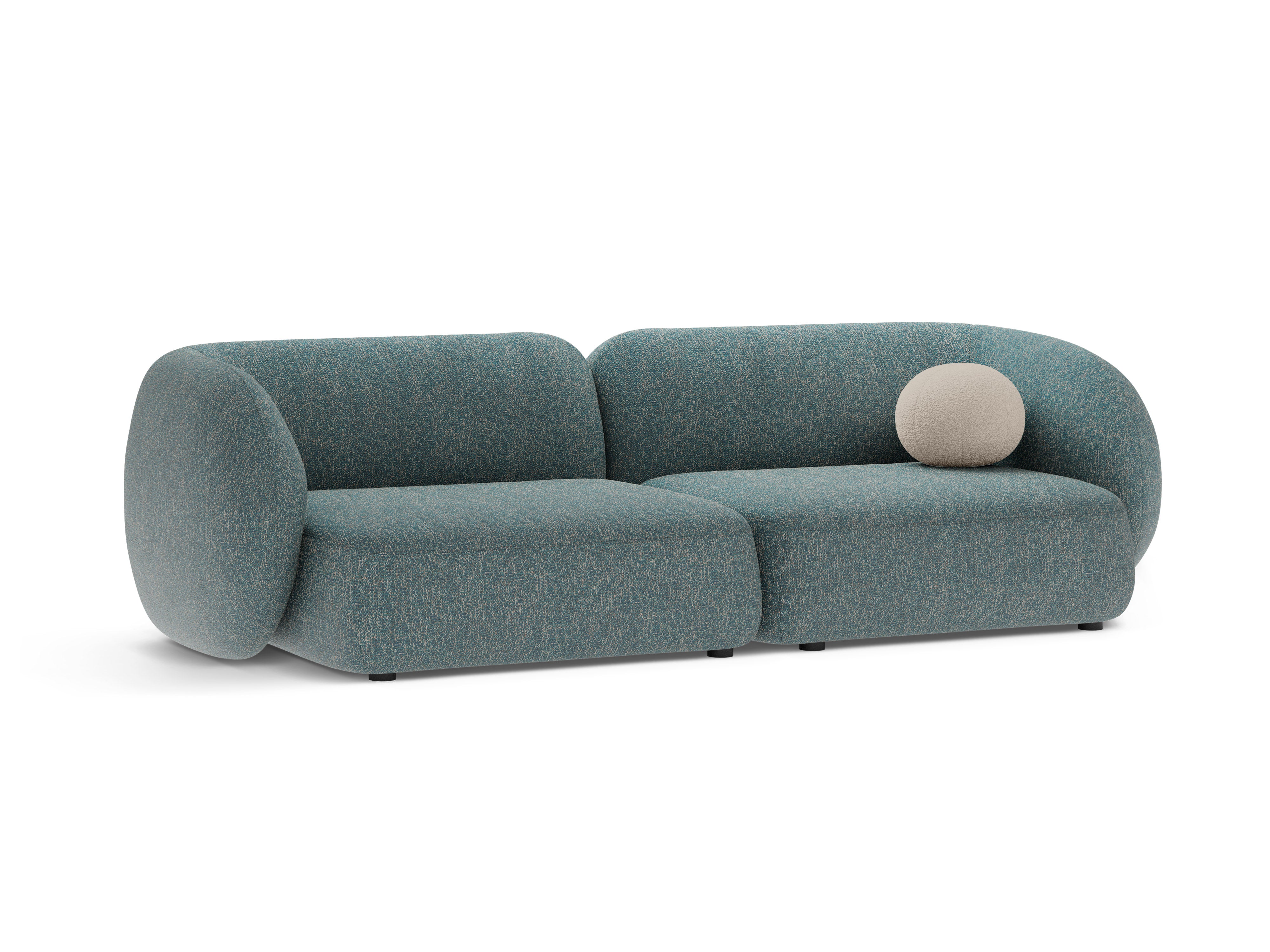 Sofa 4-osobowa KATE niebieski melanż – Micadoni