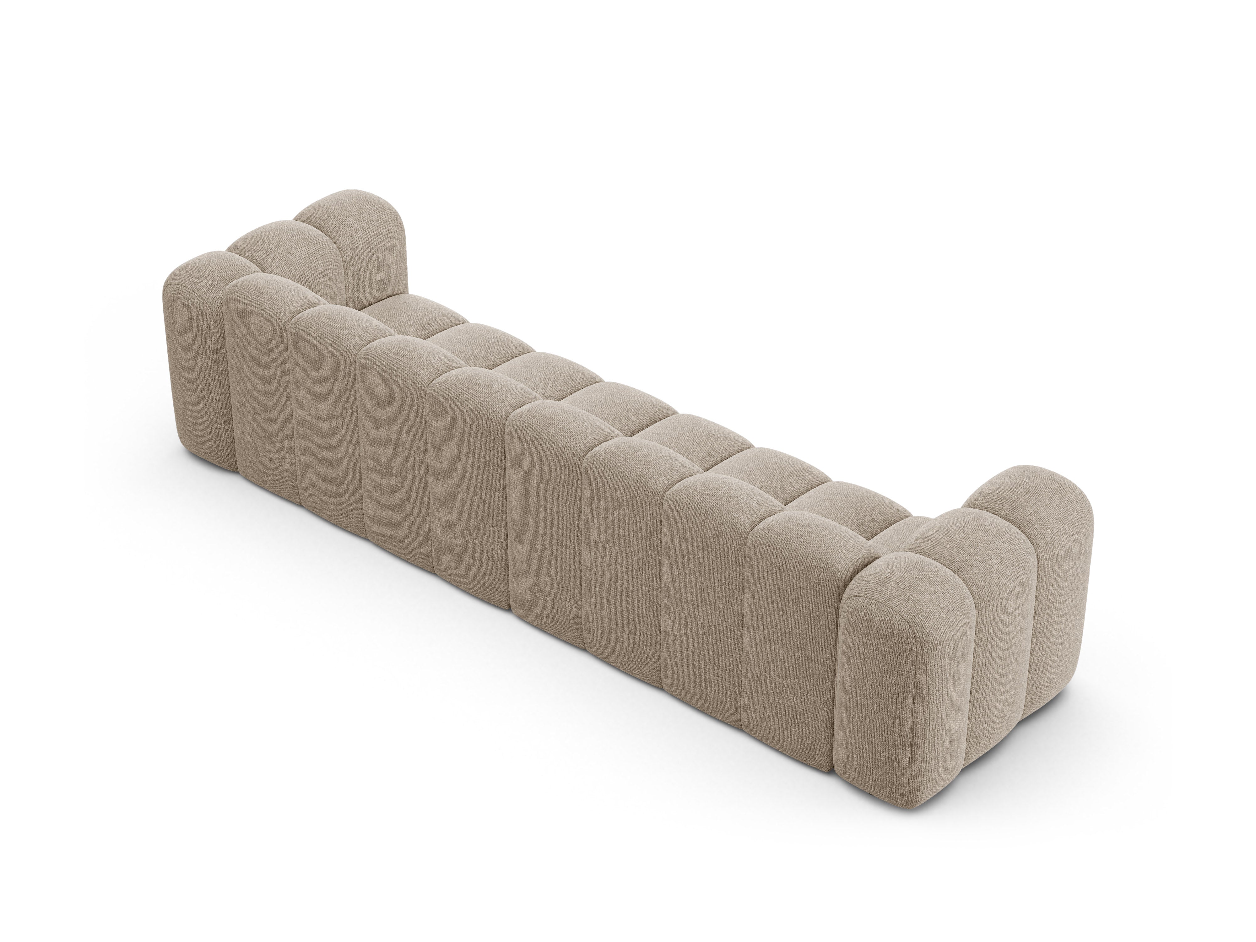 4-seater LUPINE sofa beige chenille
