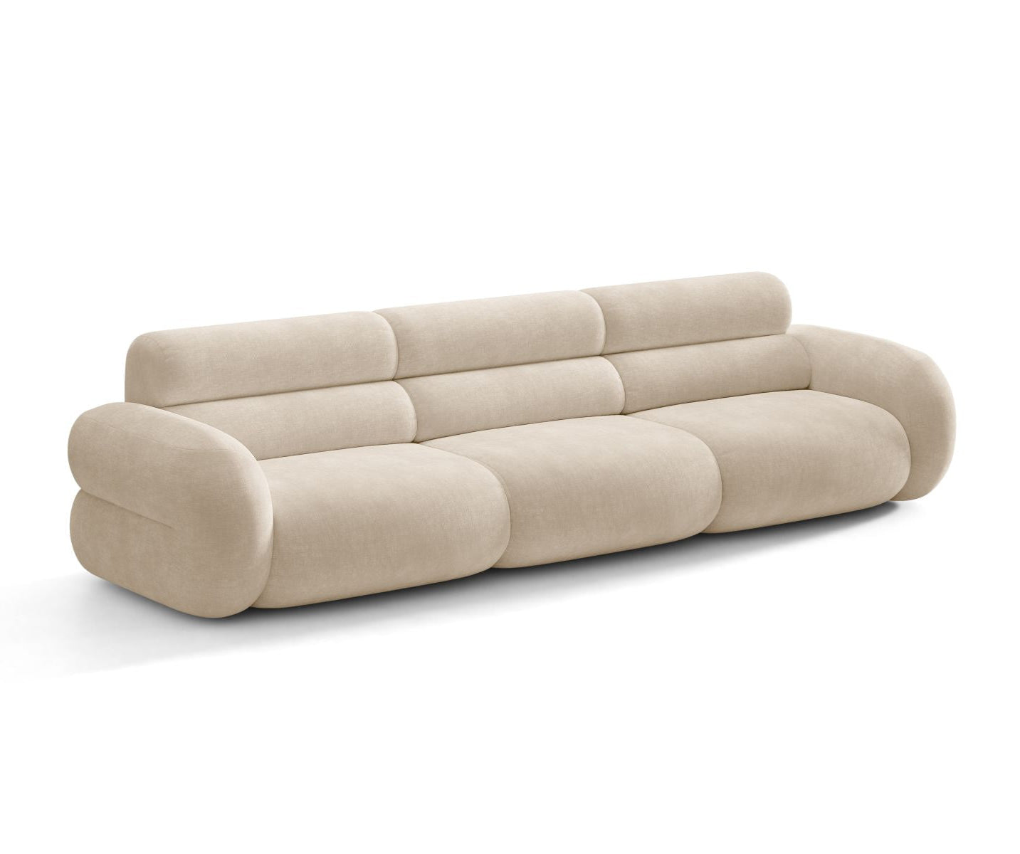 Sofa pre 4 osoby NEO svetlo béžový šenil