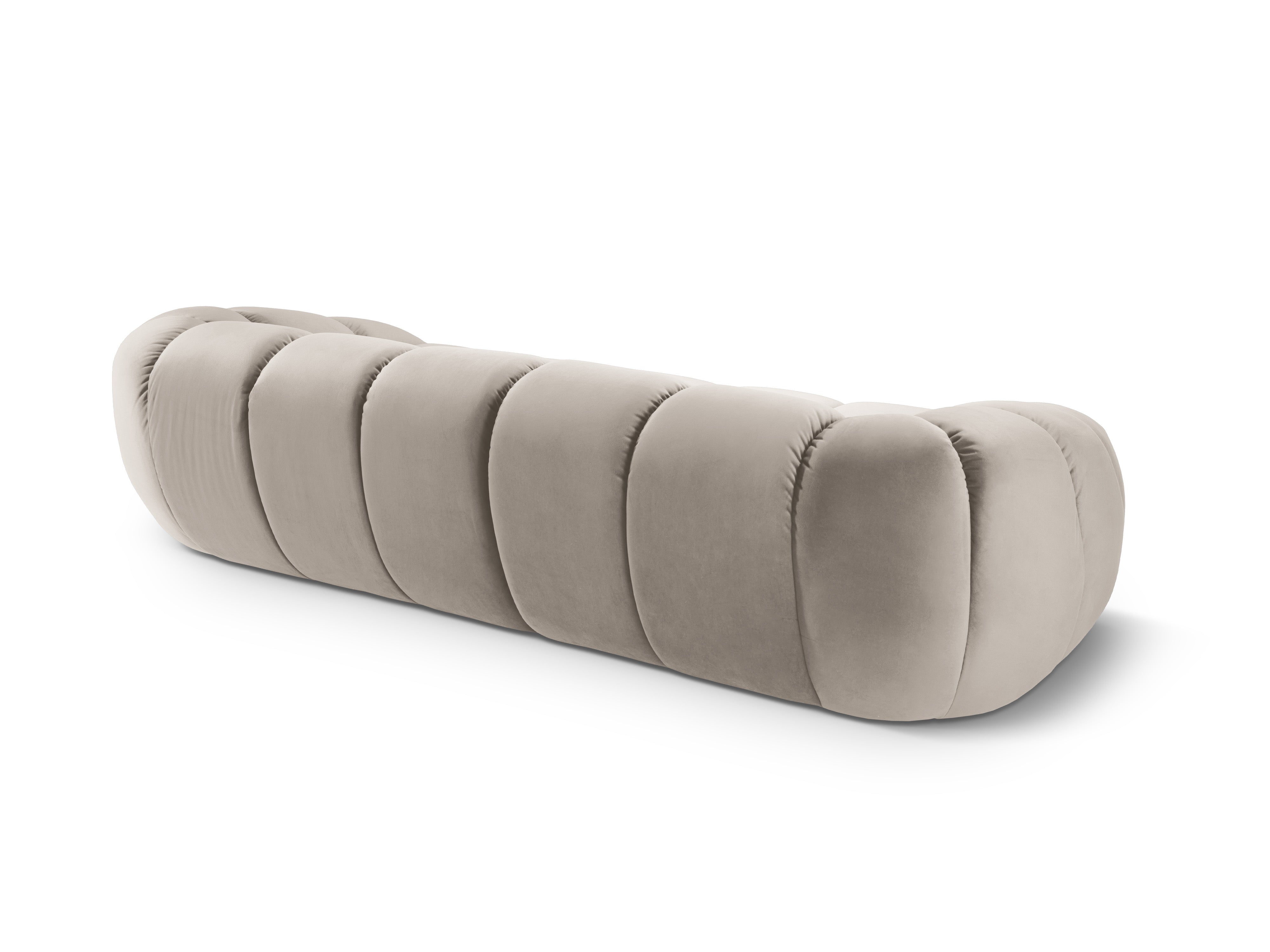 Sofa z jemného velúru pre 4 osoby DIANA béžová