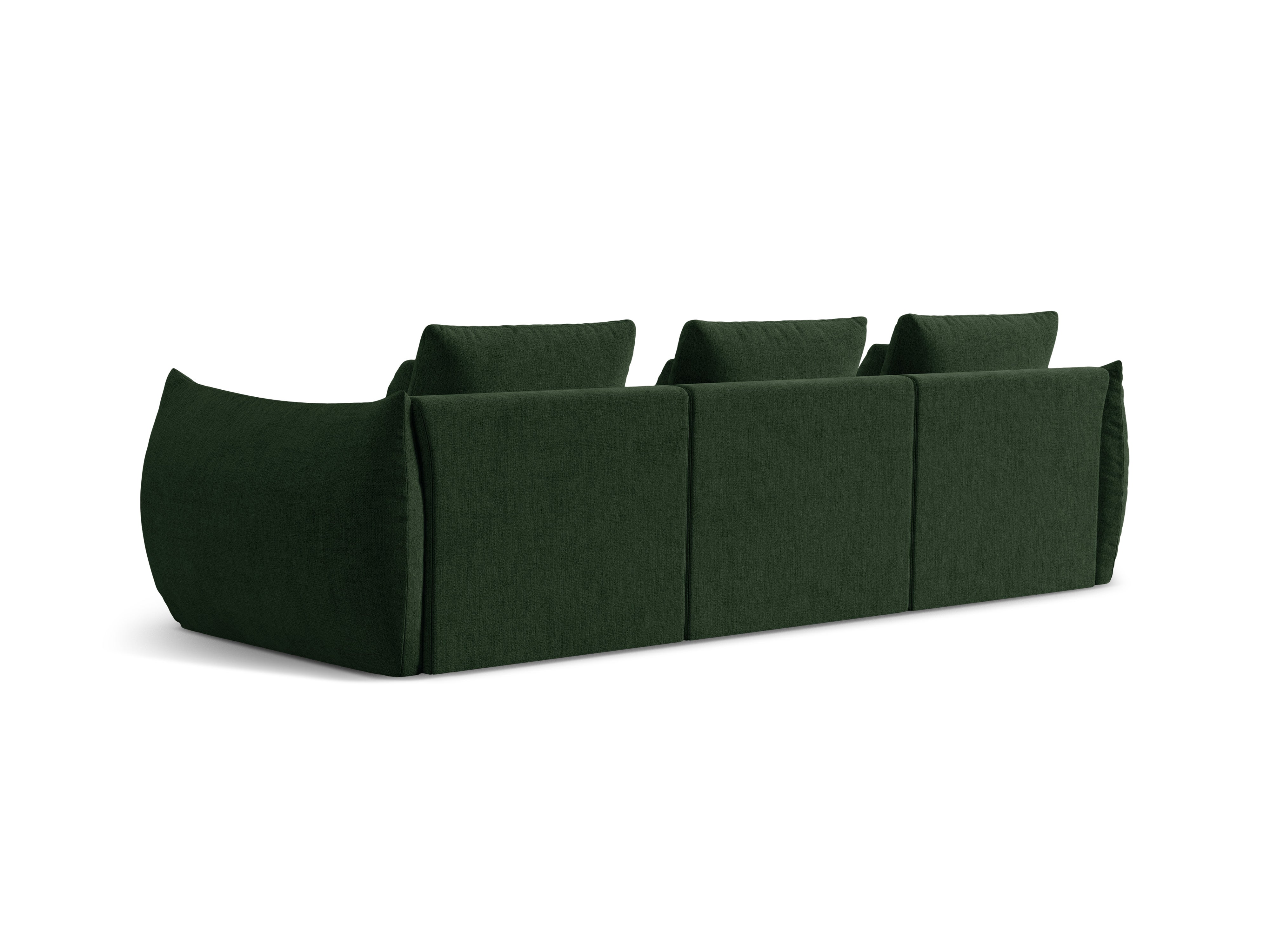 Dark-green 4-person sofa sofa
