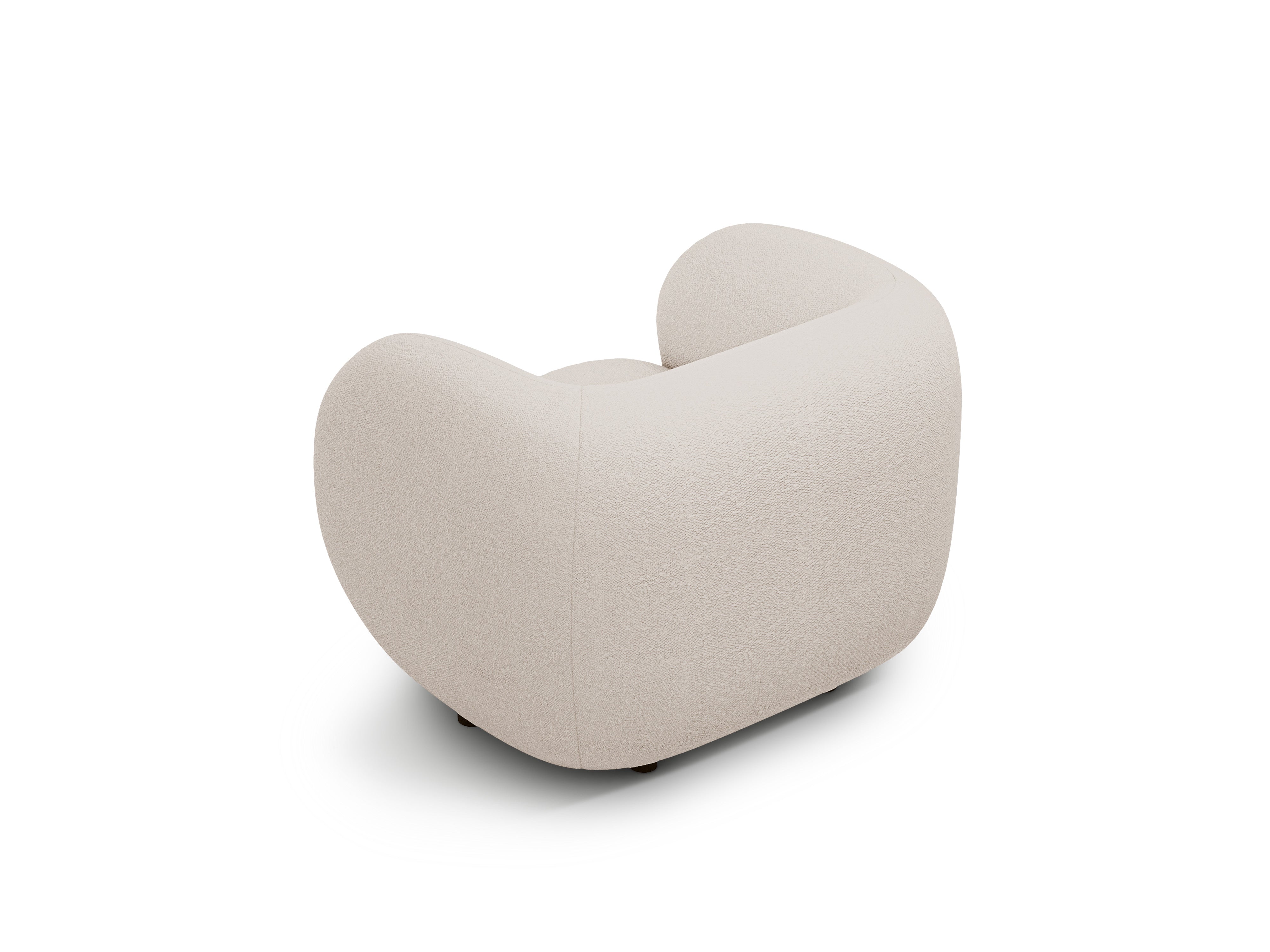 KATE beige boucle armchair