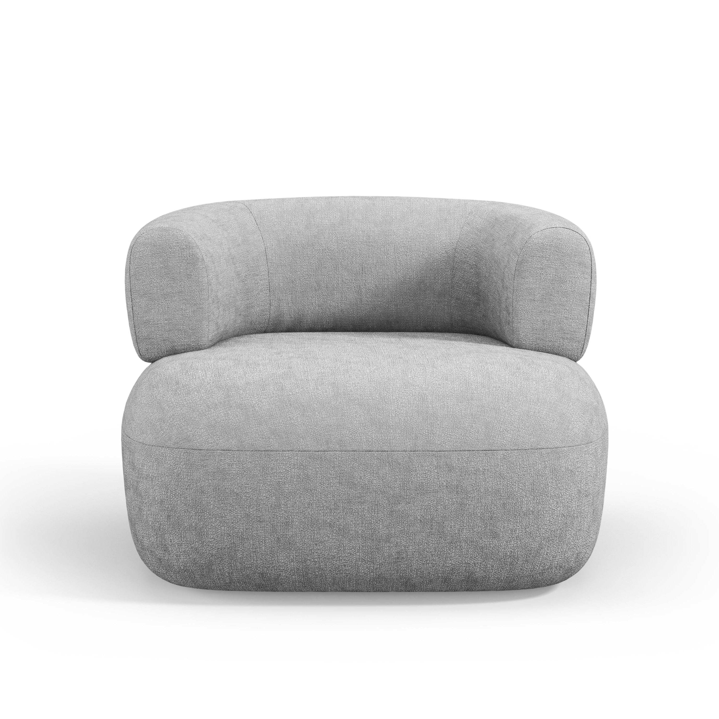 JENNY Armchair Silver Chenille