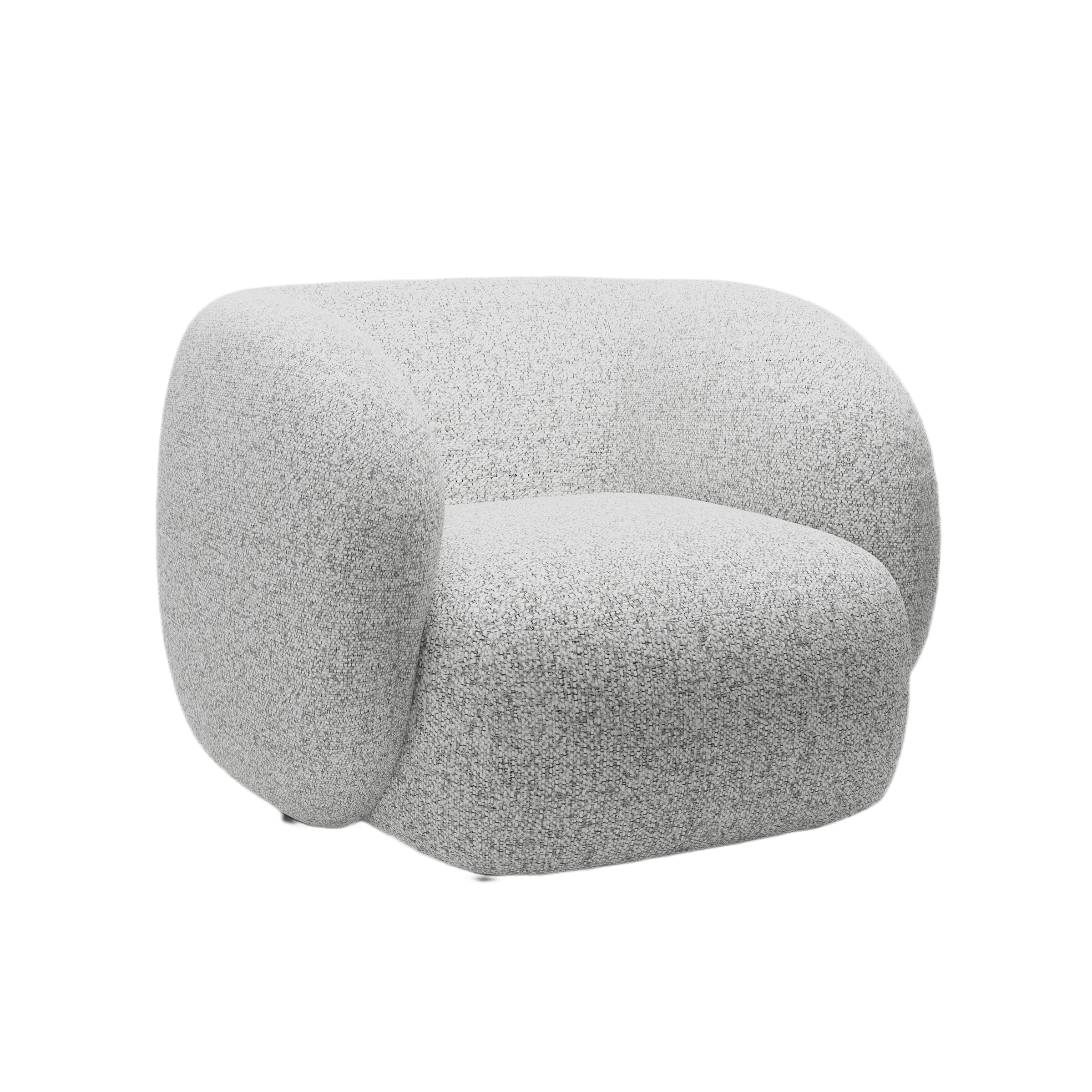 Fotel KATE svetlosivý melír