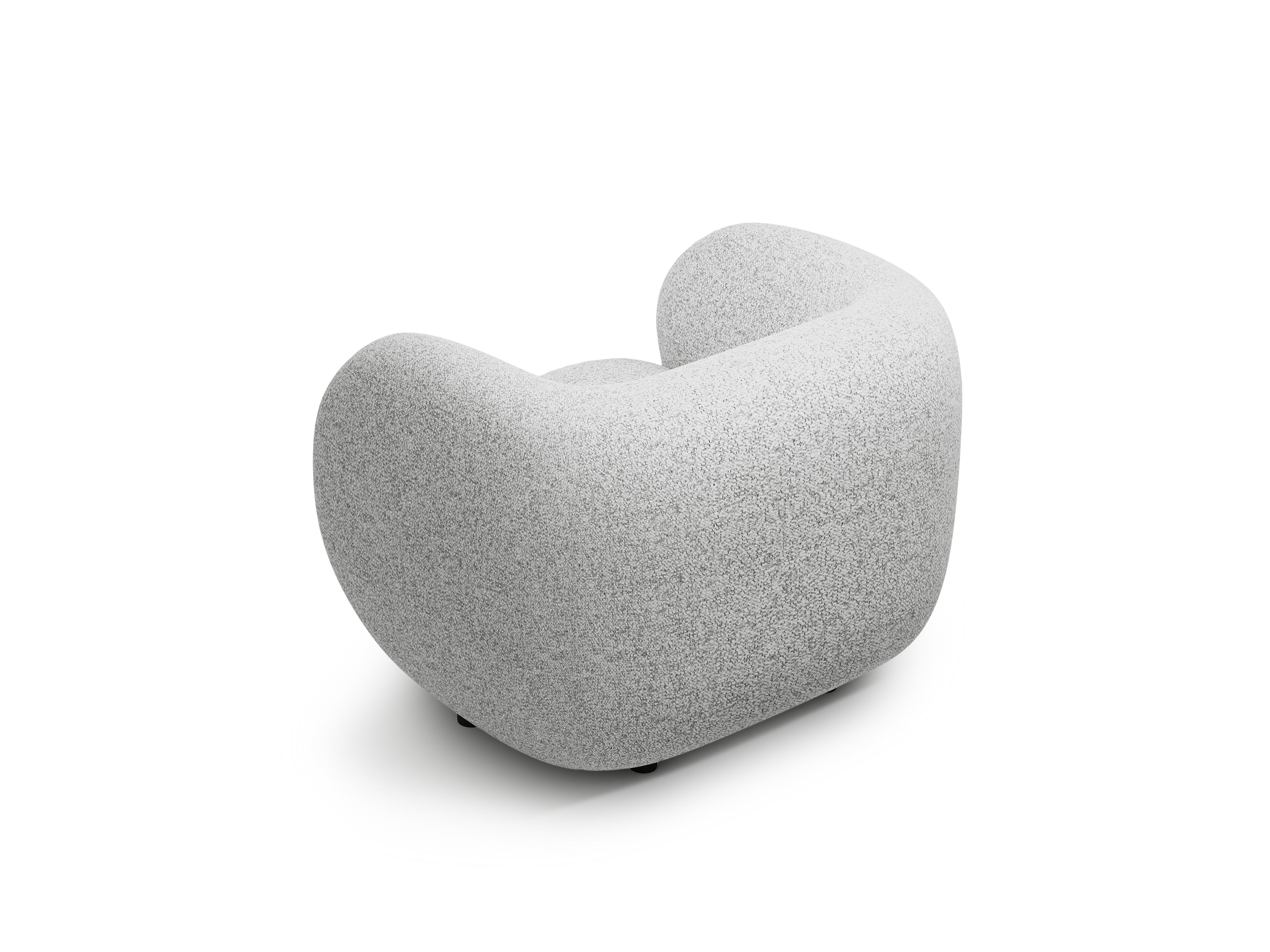 Fotel KATE svetlosivý melír