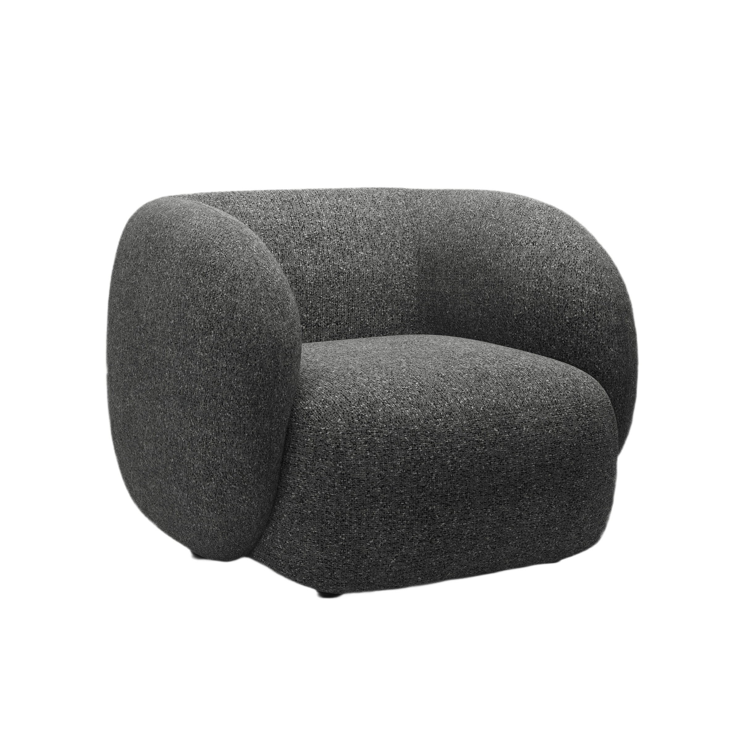 Fotel KATE tmavosivý melír