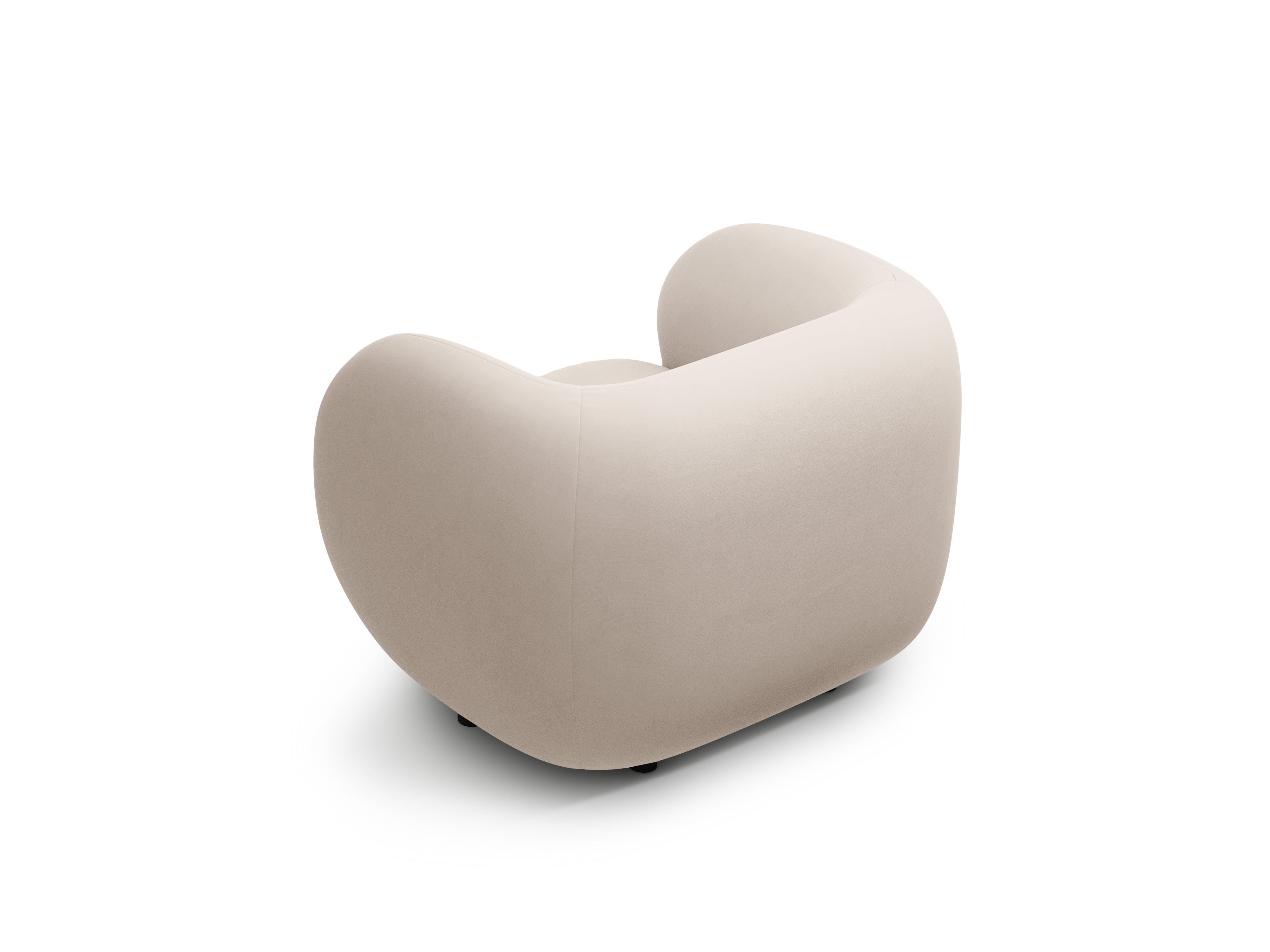 Velvet armchair KATE beige