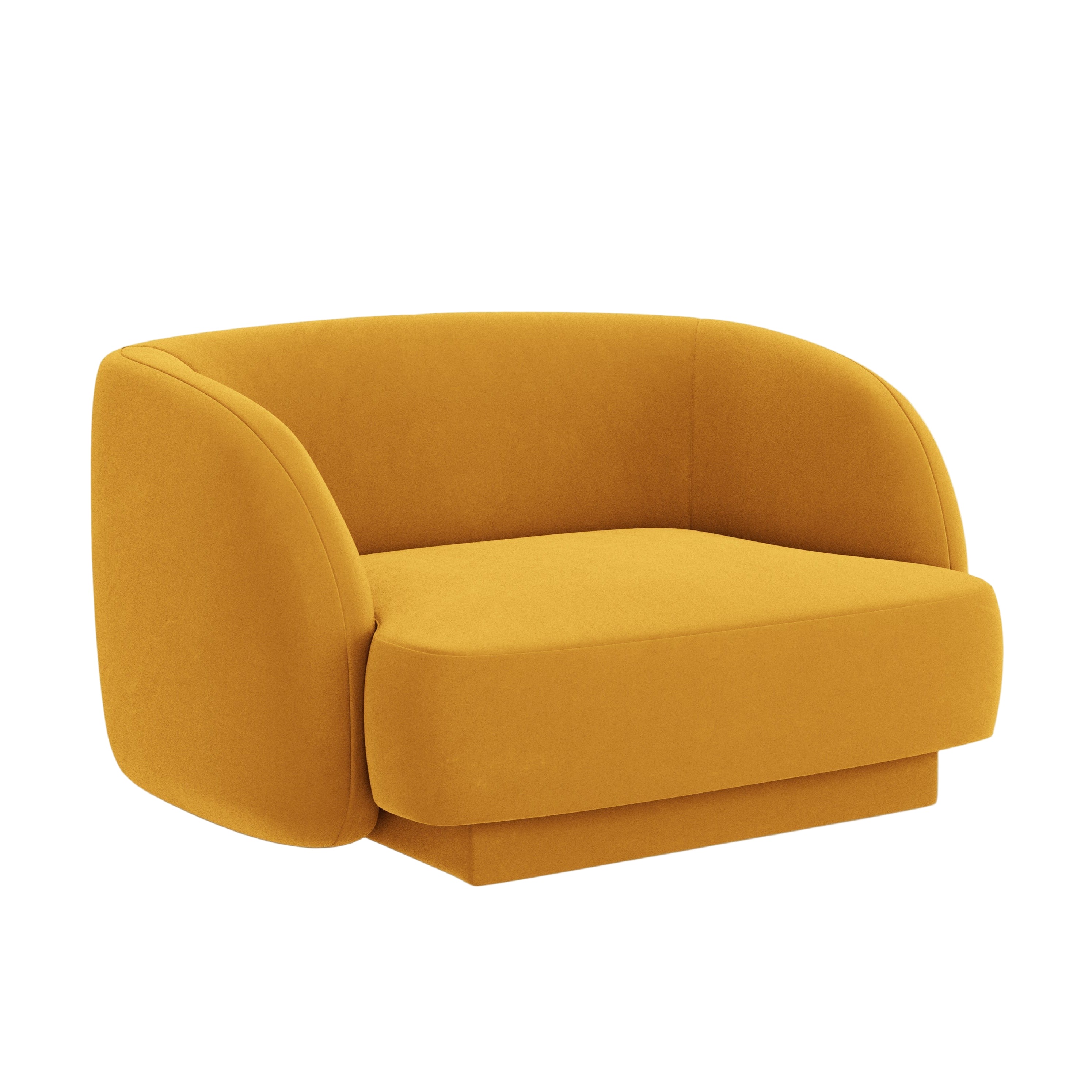 Fotel aksamitny MILEY żółty Micadoni Eye on Design