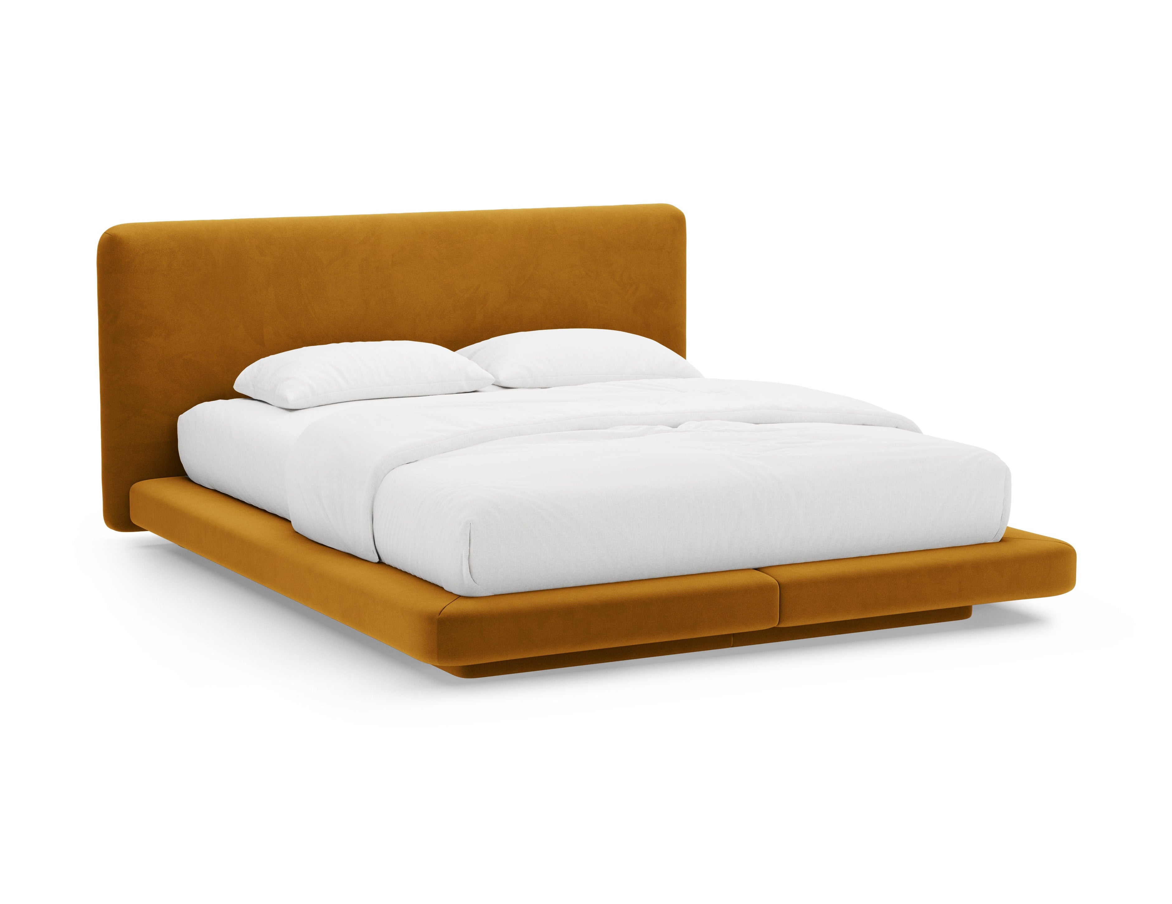 LINEA Velvet Bed Mustard