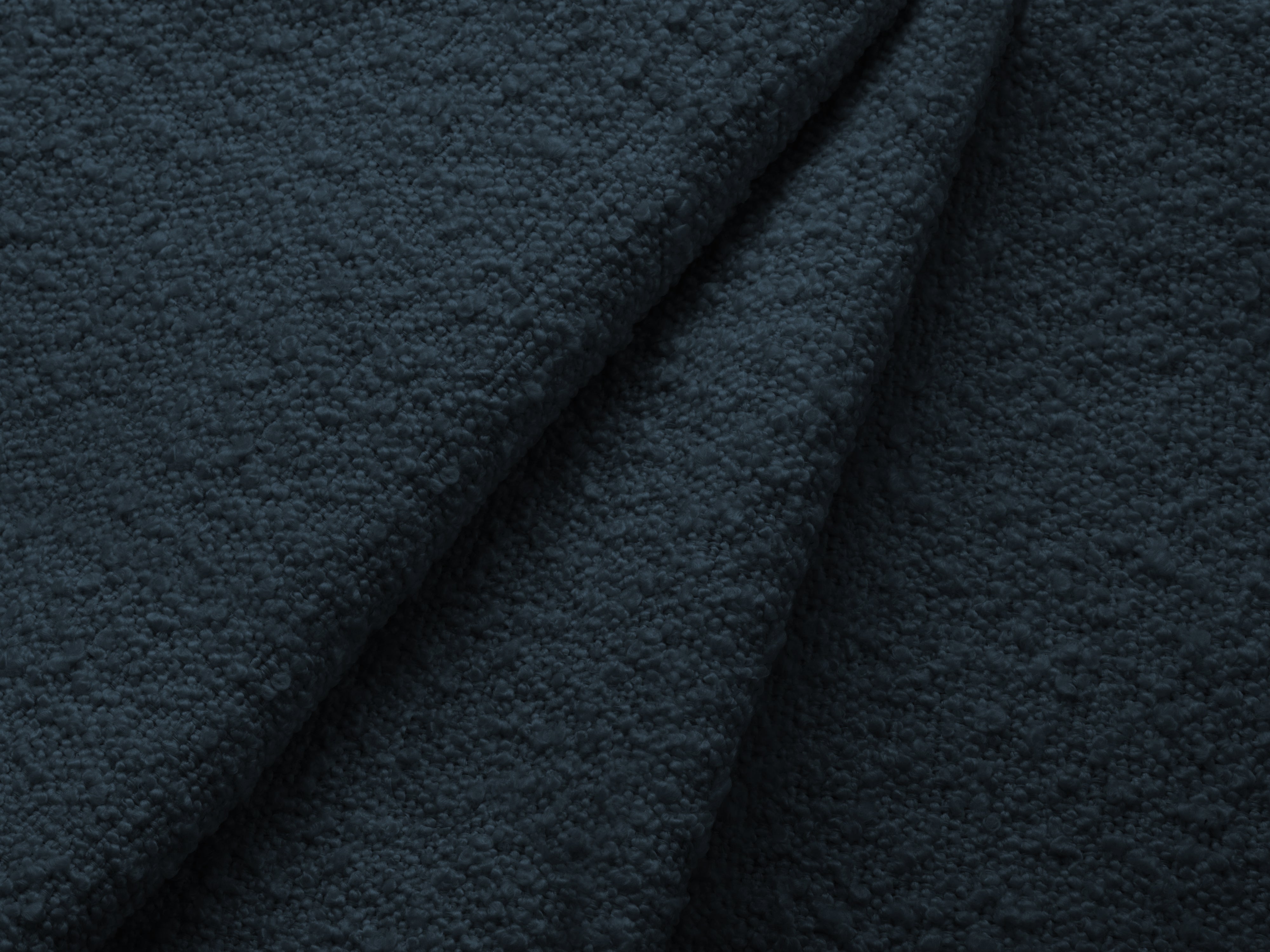 Posteľ s úložným priestorom LUPINE tmavomodrý boucle