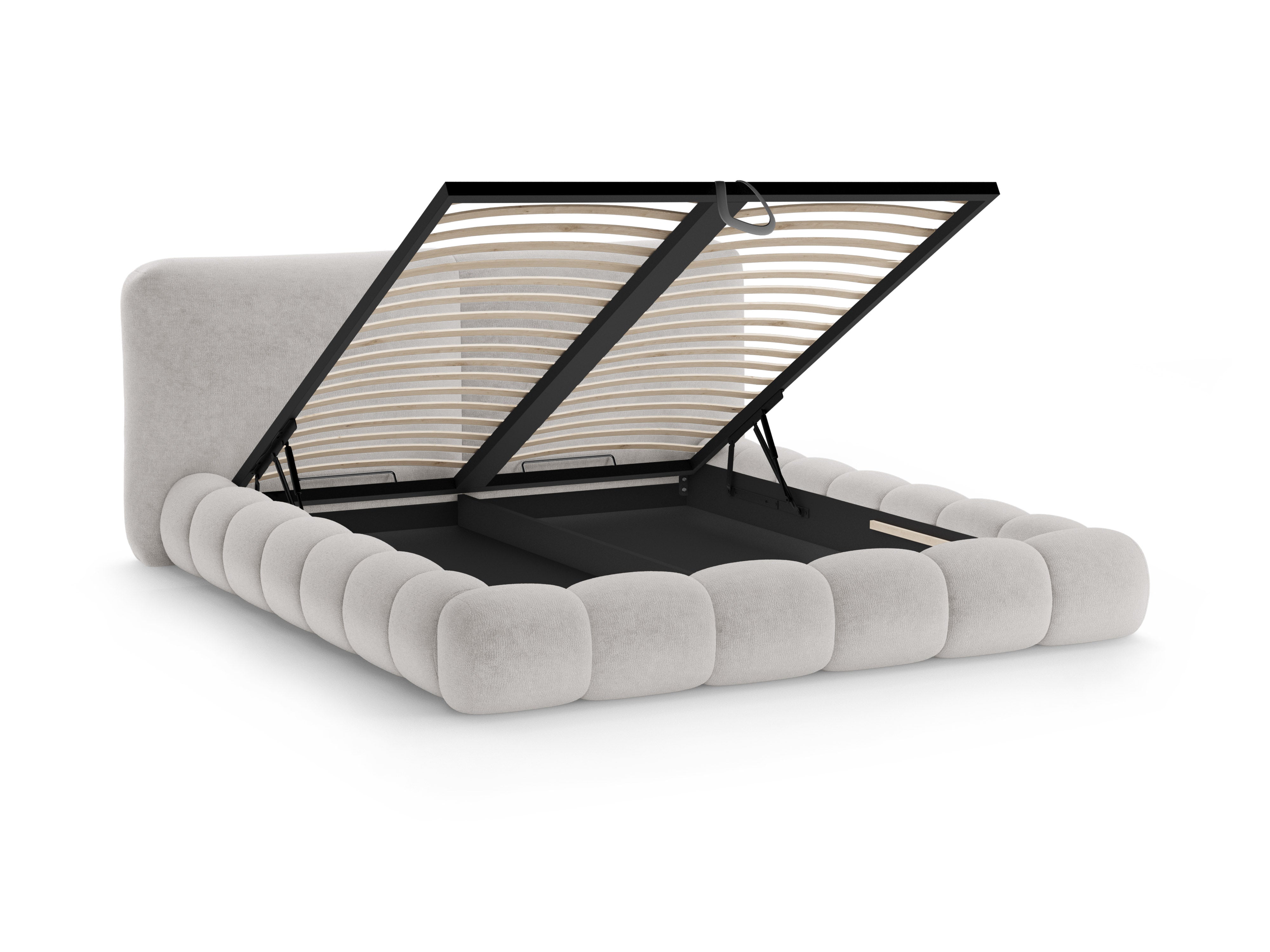SOLANGE Bed Beige Chenille