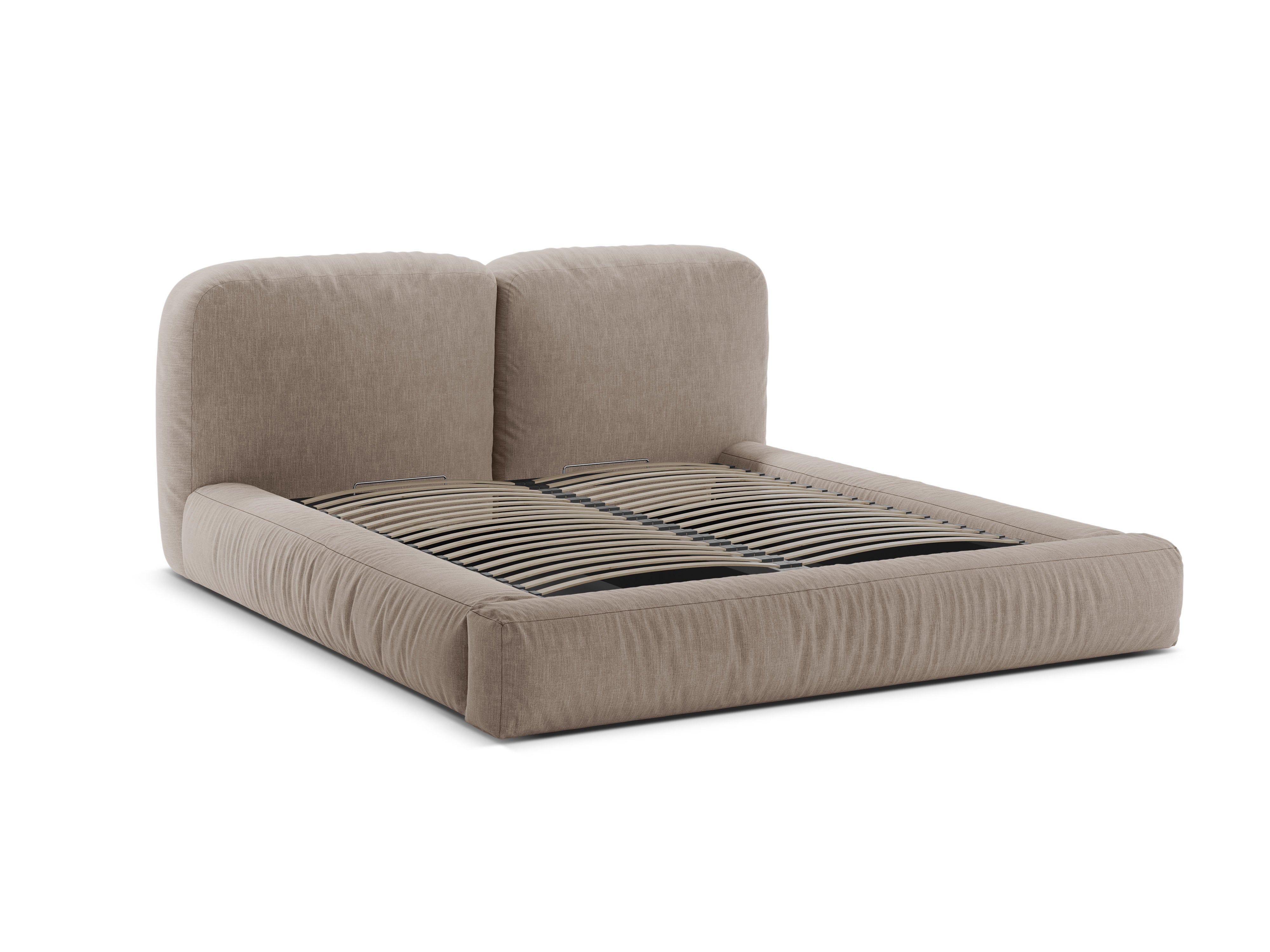 MARTINA Bed Dark Beige
