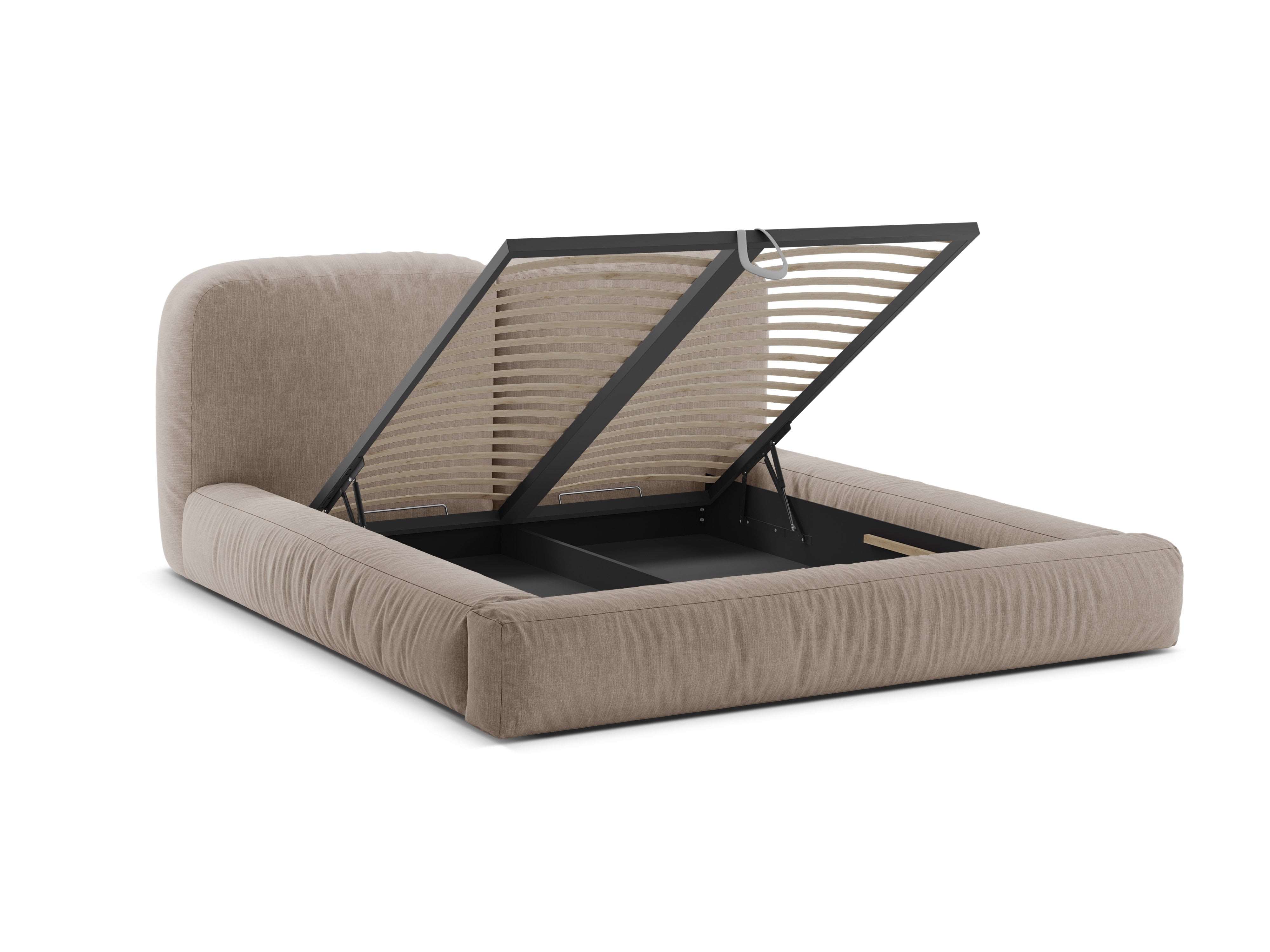MARTINA Bed Dark Beige
