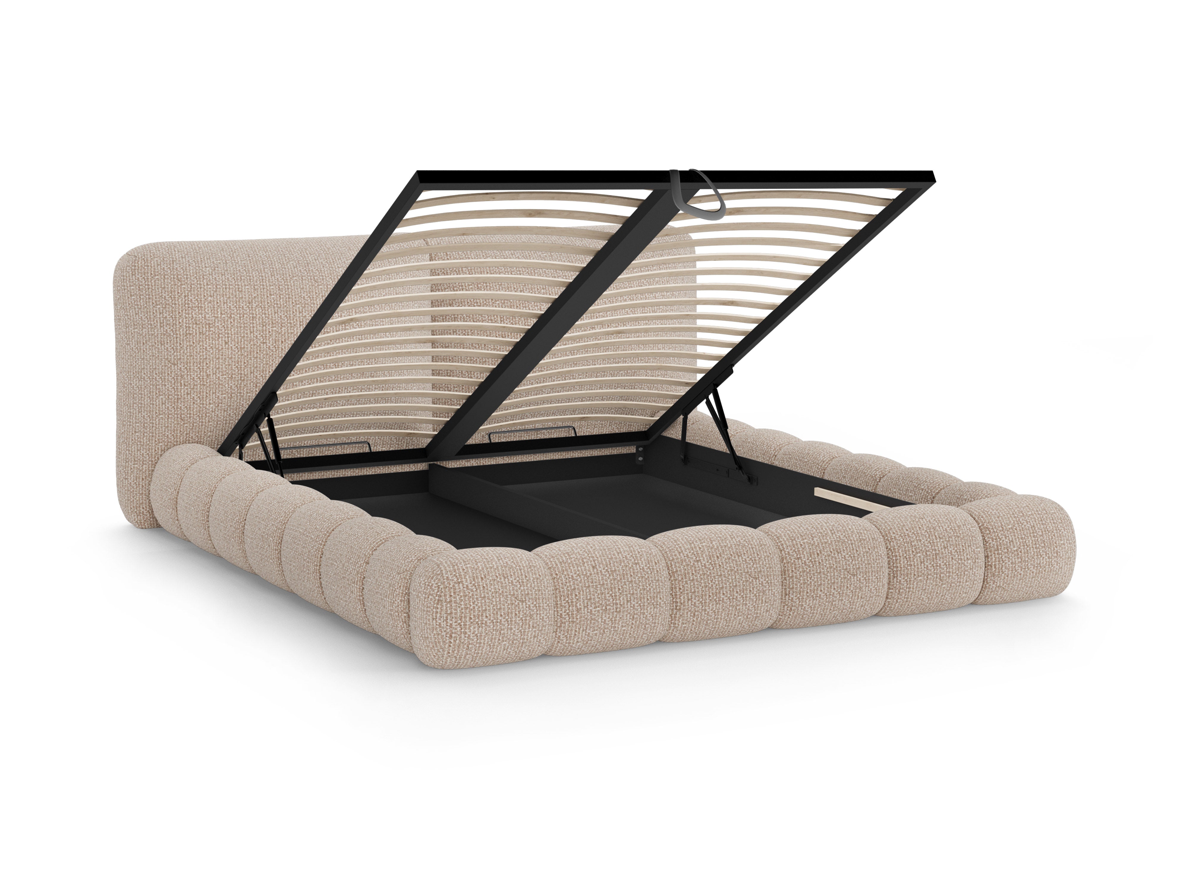 SOLANGE Bed in Sand Mélange