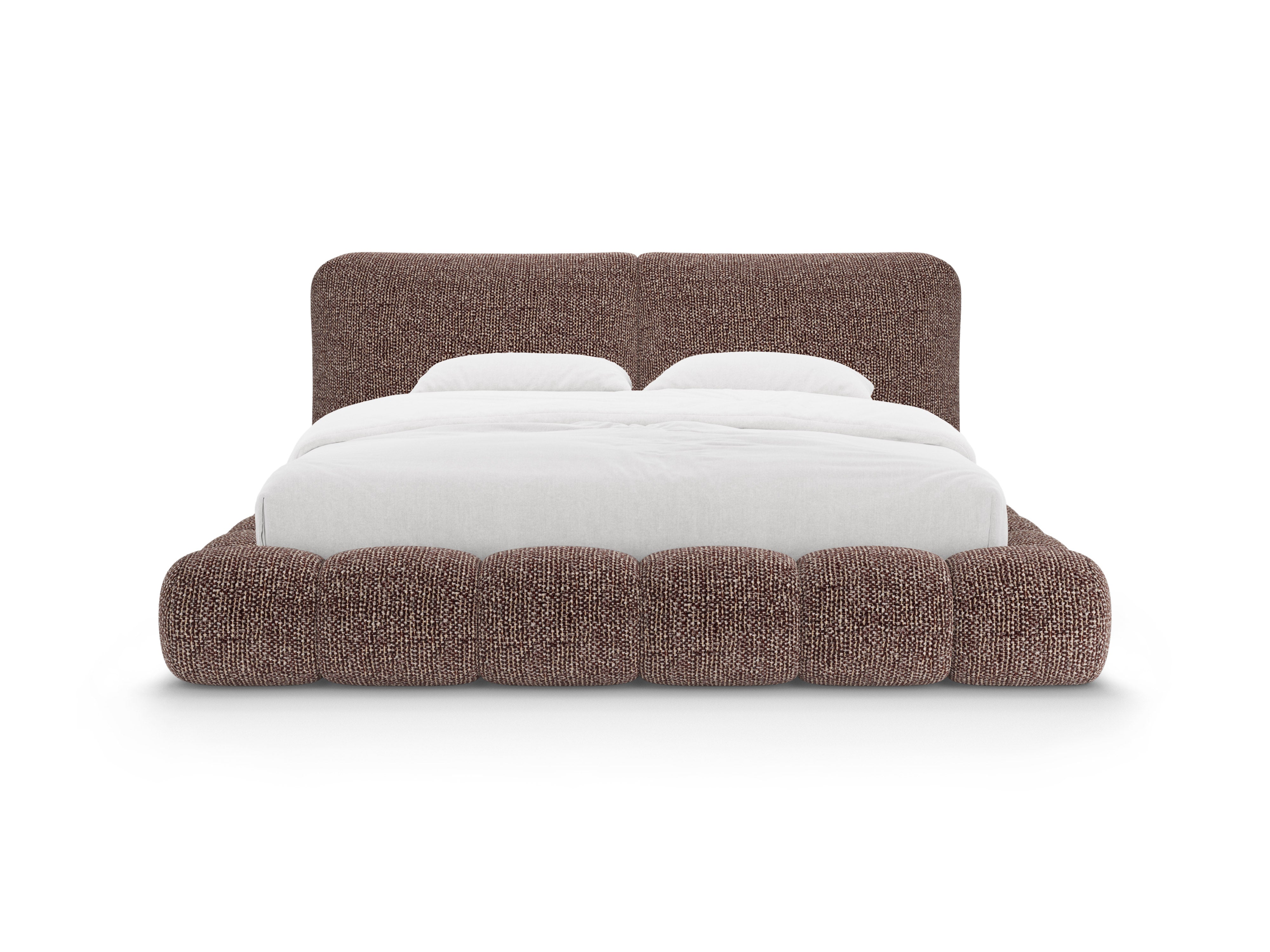 SOLANGE Bed Brown Mélange