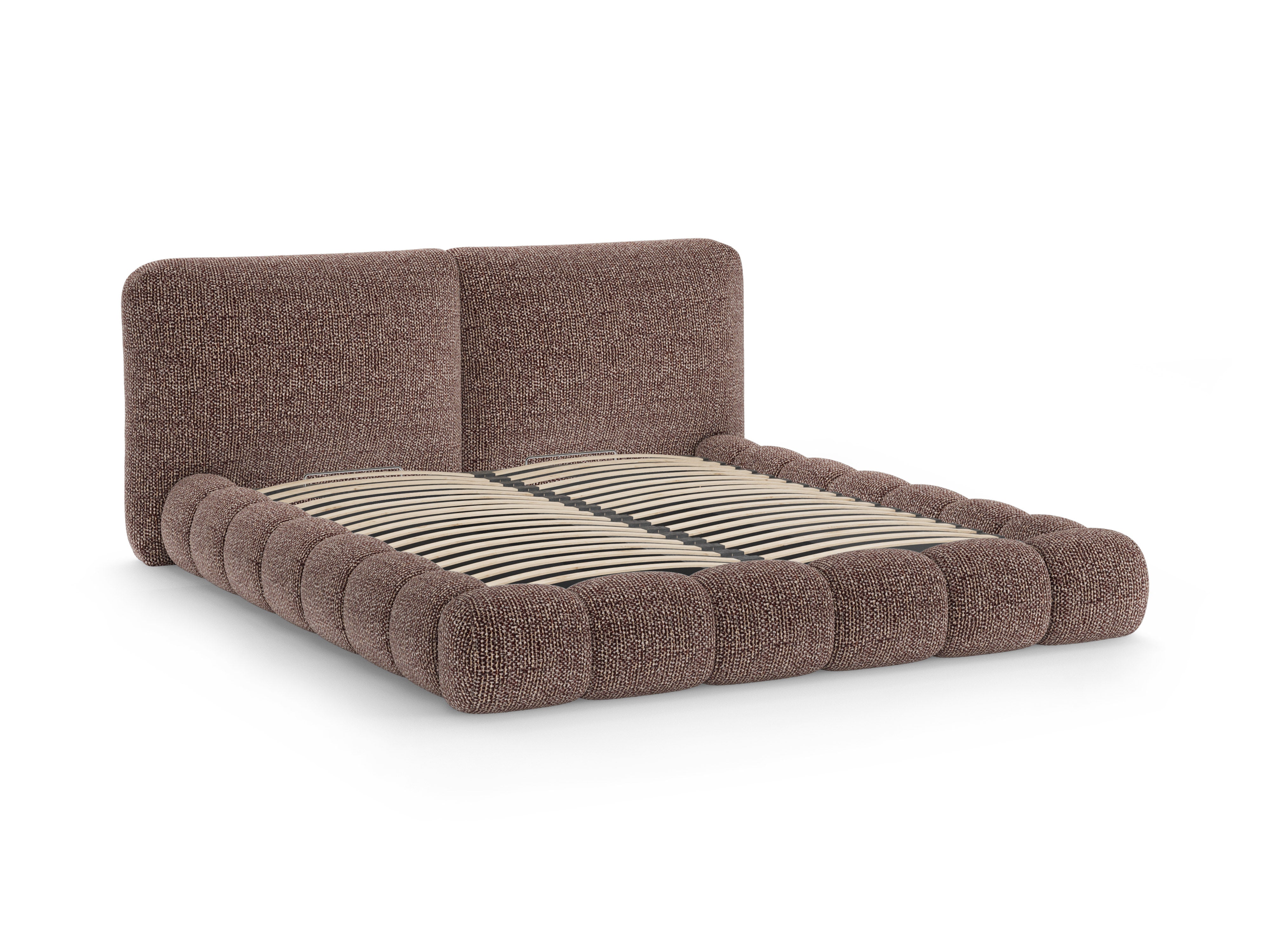 SOLANGE Bed Brown Mélange