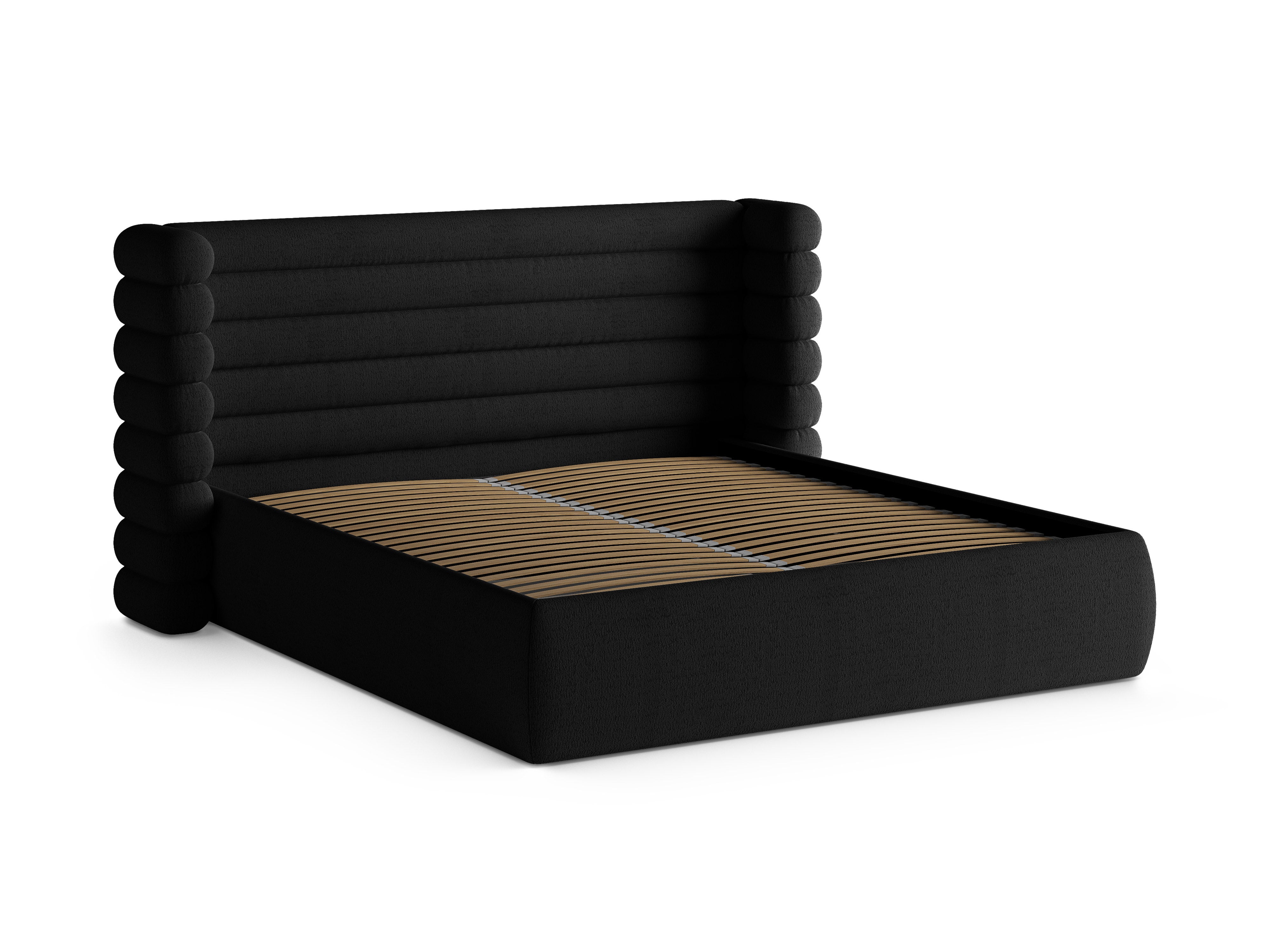 MOUNT Bed Black Boucle