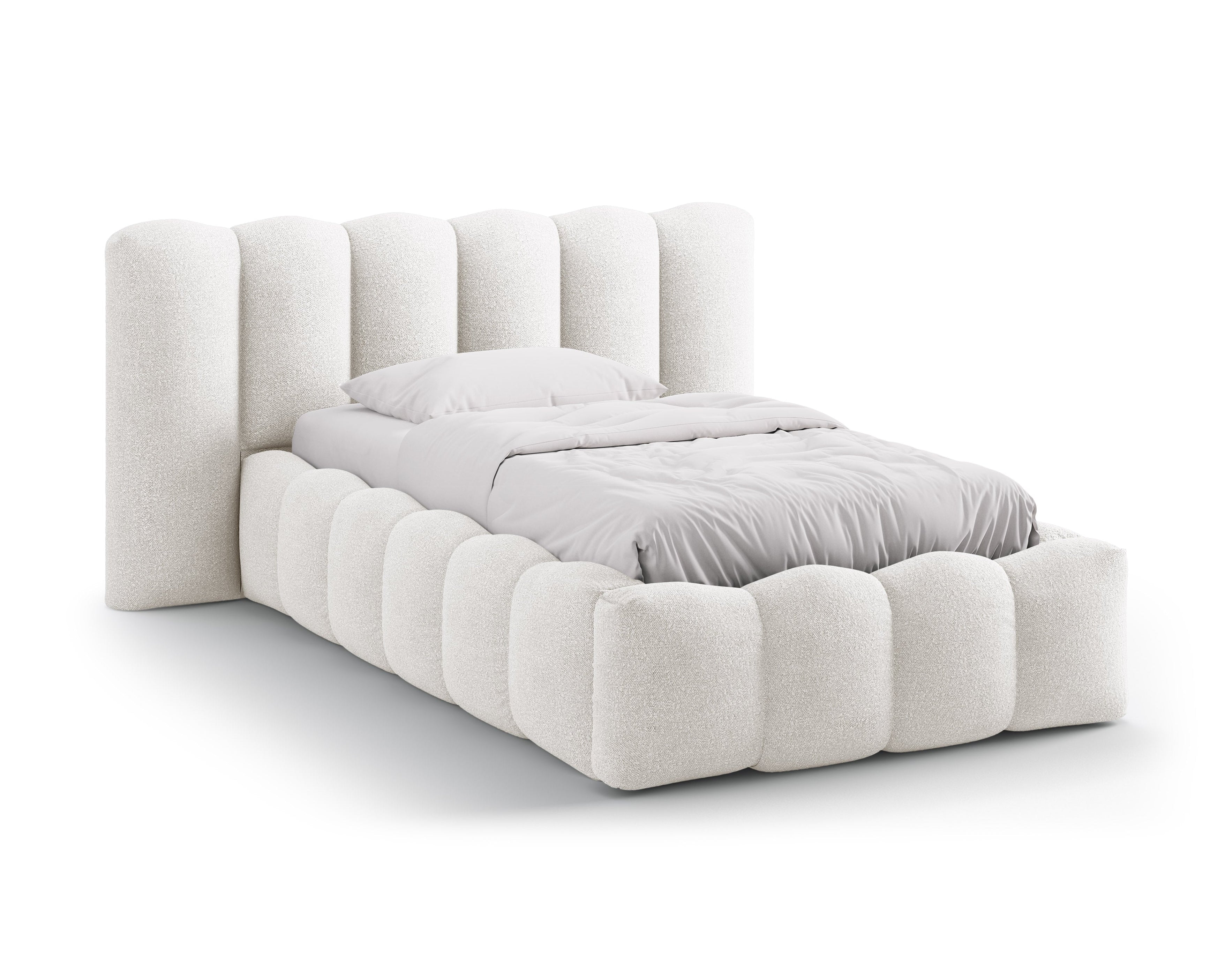 Posteľ LUPINE biela boucle