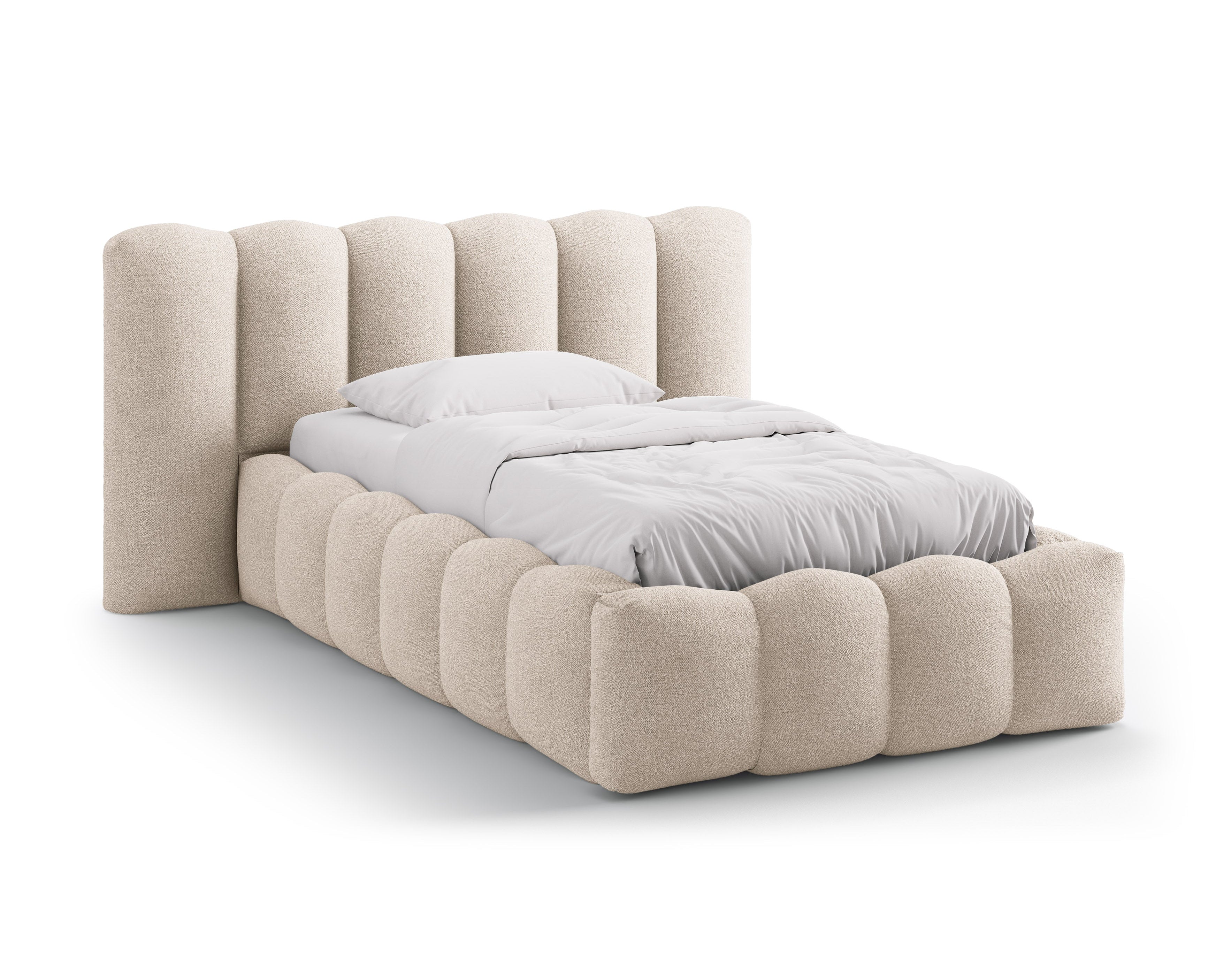 Posteľ LUPINE béžový boucle