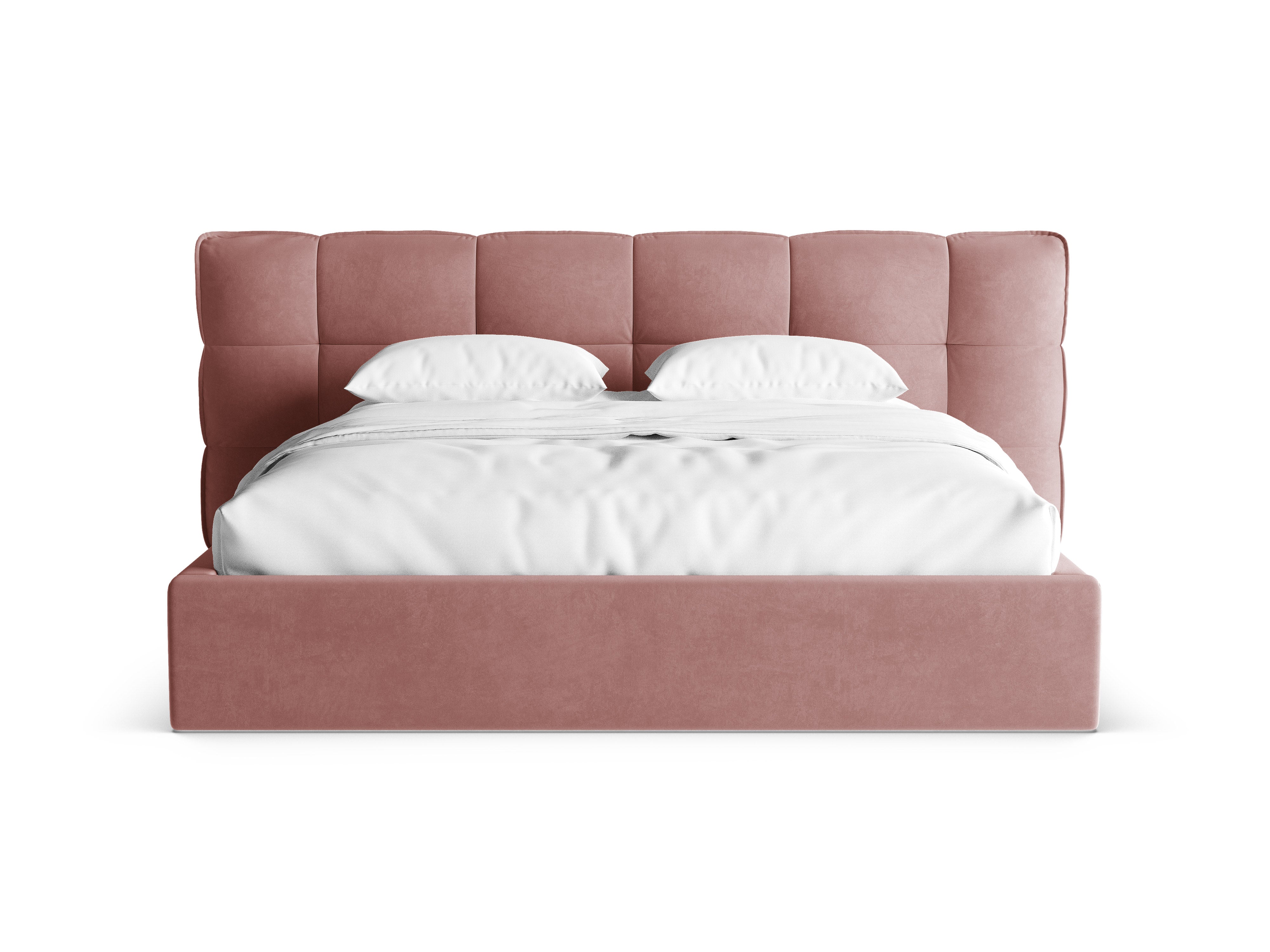 Velvet Bed with Storage ERIC Pink Flamingo