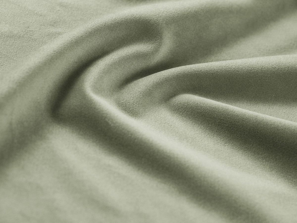 Krzesło aksamitne BOWE zielony z czarną podstawą – ujęcie 4
