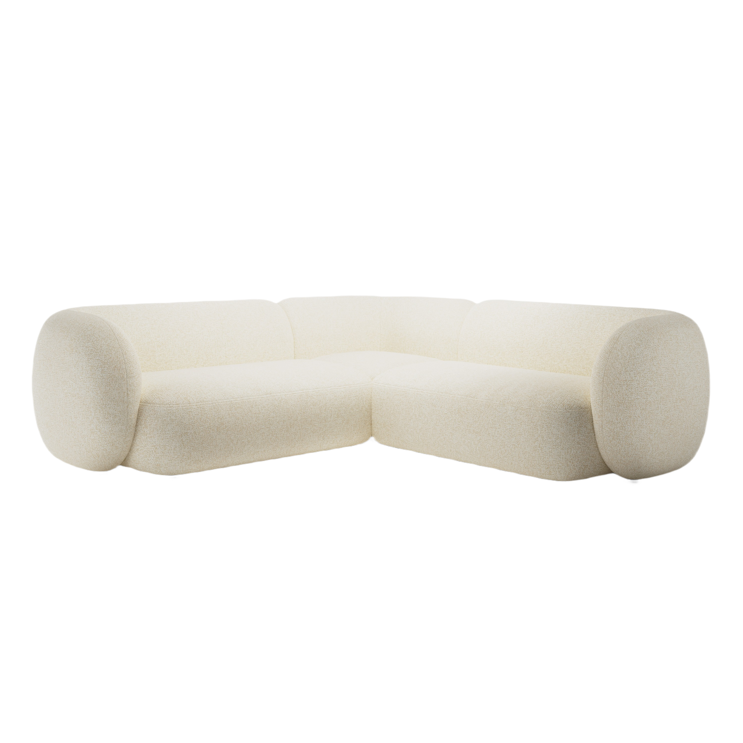 Symetrický rohový gauč KATE svetlo béžový melír