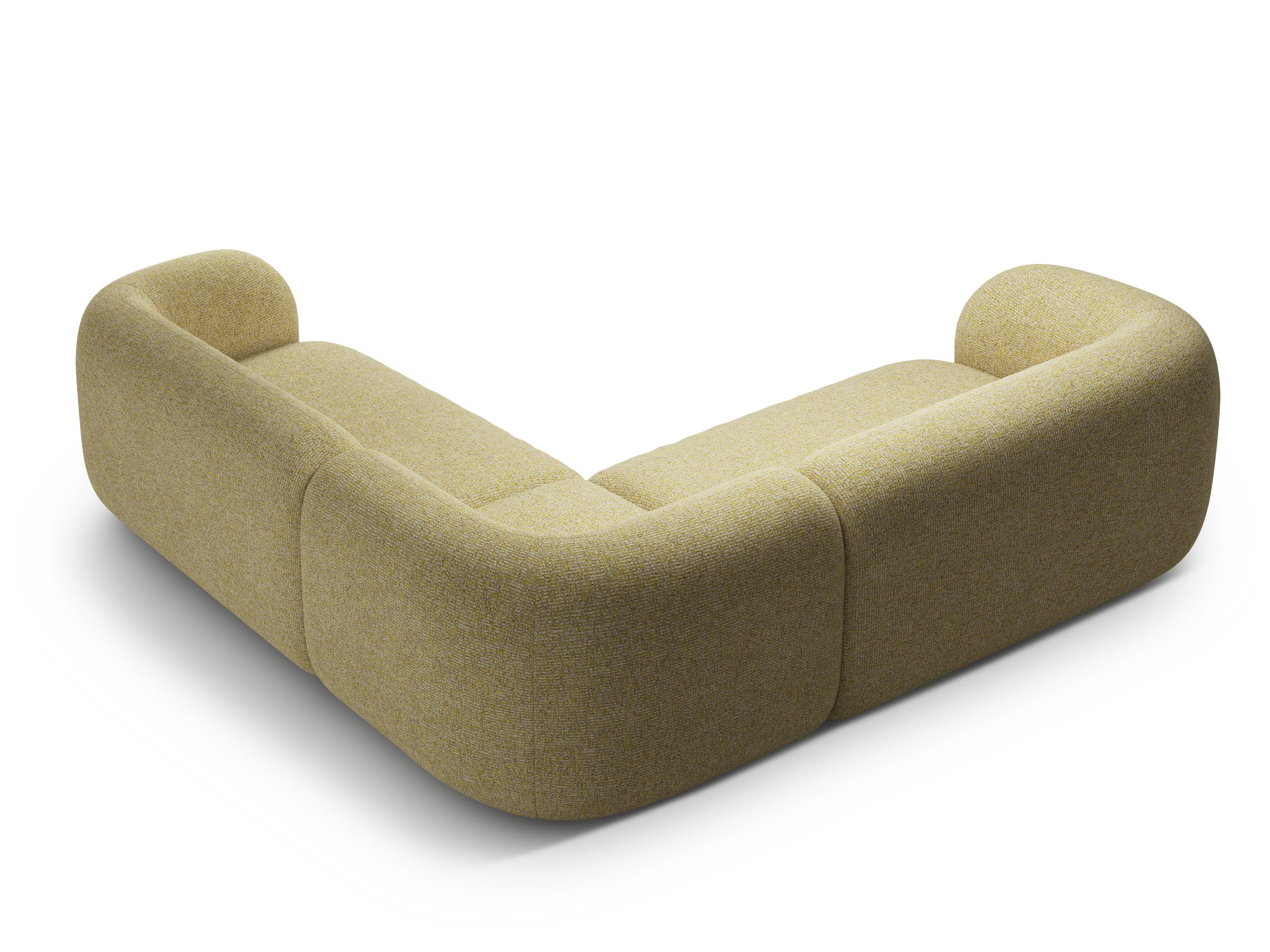 Symmetrical Corner Sofa KATE Yellow Melange