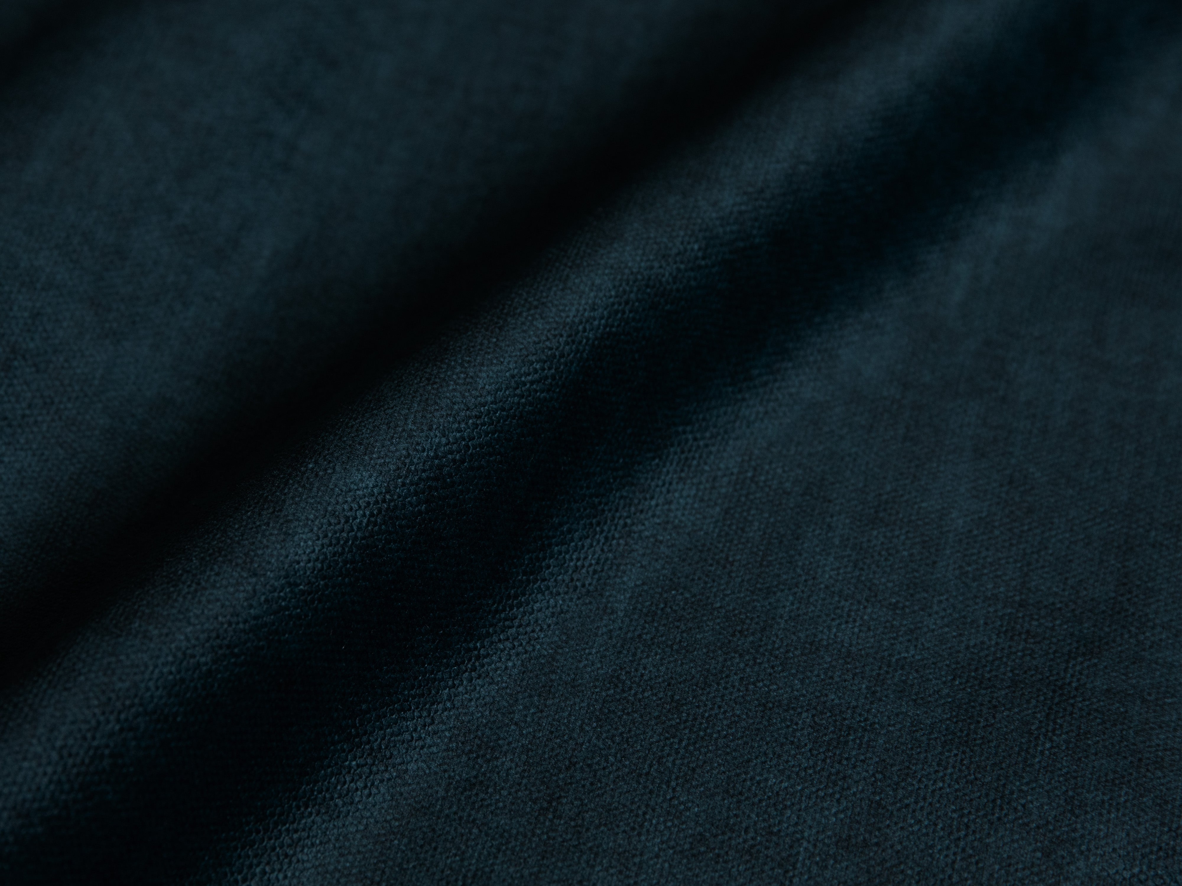 Velvet left -hand corner with sleeping function Ella Petrol navy blue