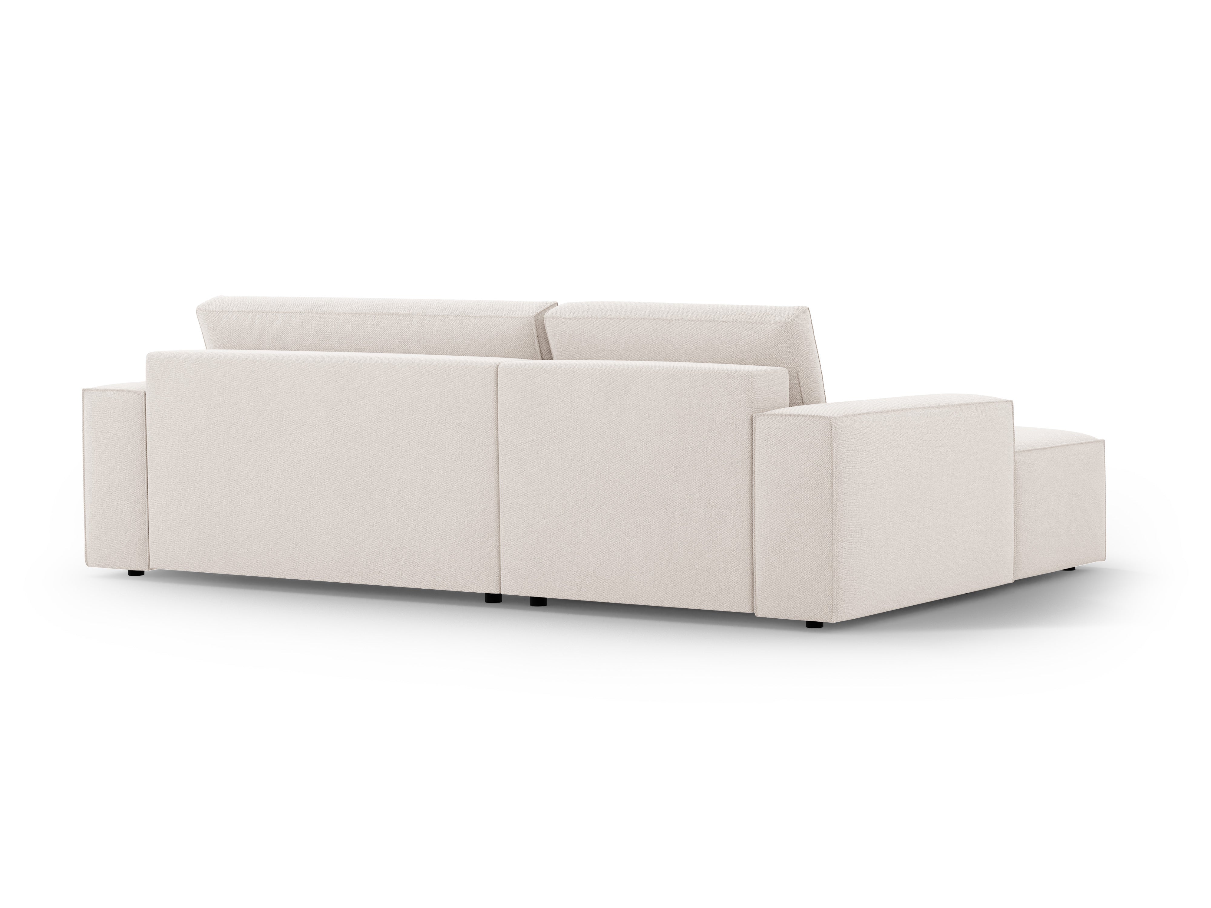 Left-facing corner sofa bed JODIE light beige